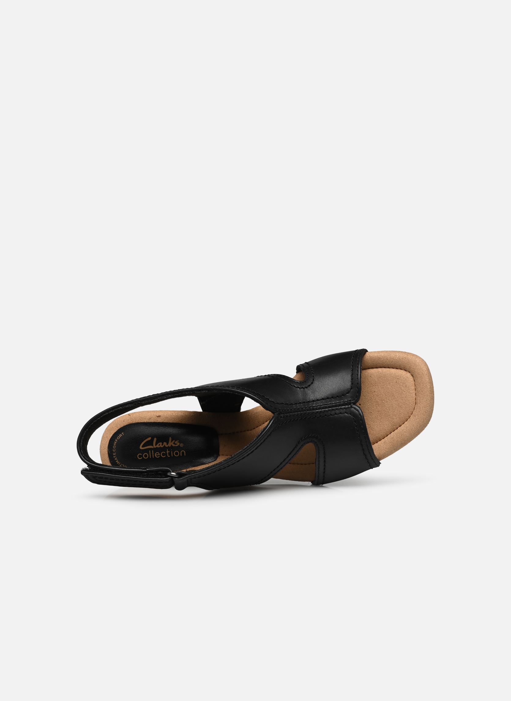Keil- und Plateausandalen Kyarra Aster damen schwarz Clarks Keil- und Plateausandalen Kyarra Aster damen schwarz BLACK LEATHER