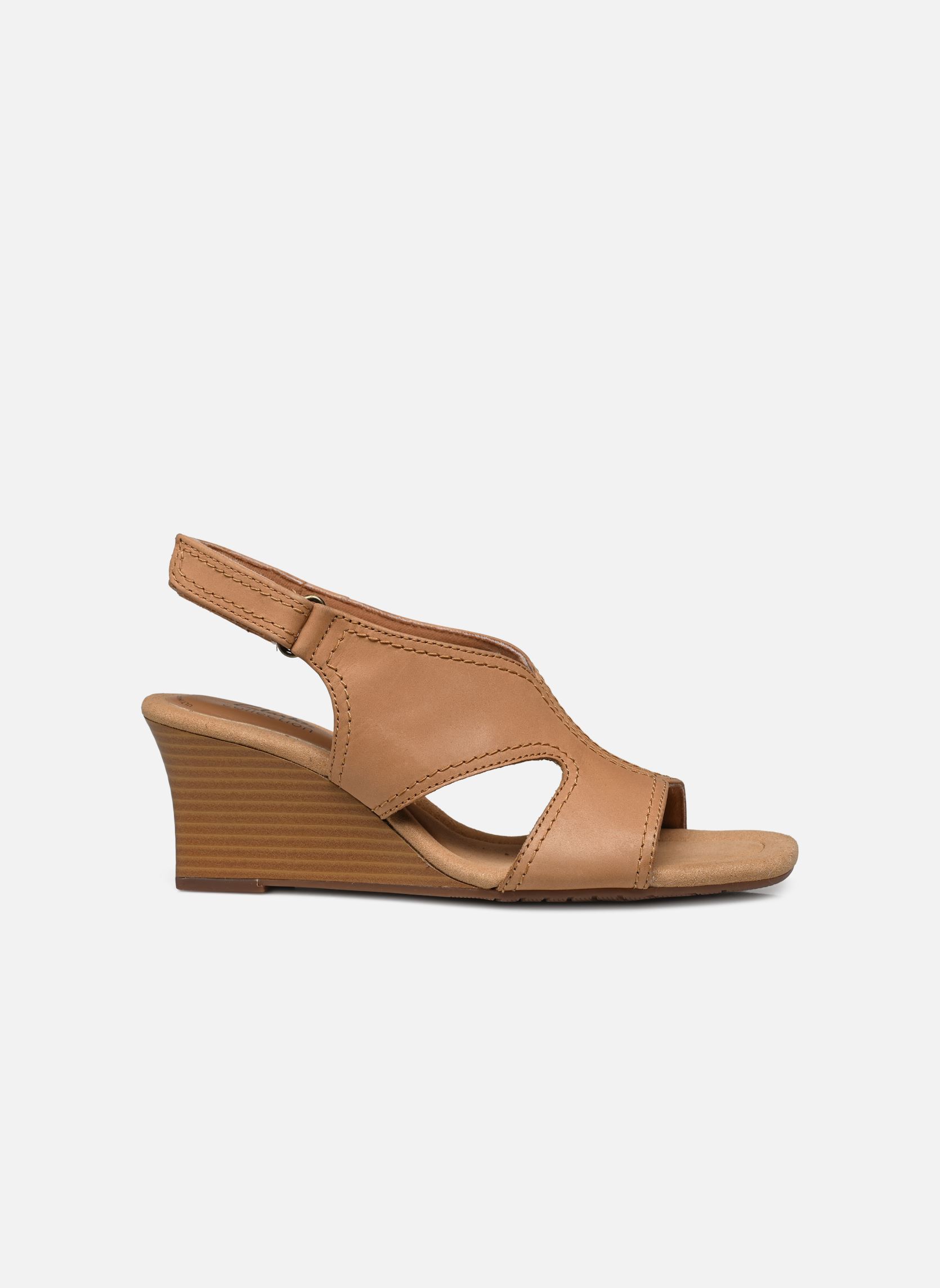 Sandales compensées et plateformes Kyarra Aster femme beige Clarks Sandales compensées et plateformes Kyarra Aster femme beige LIGHT TAN LEA