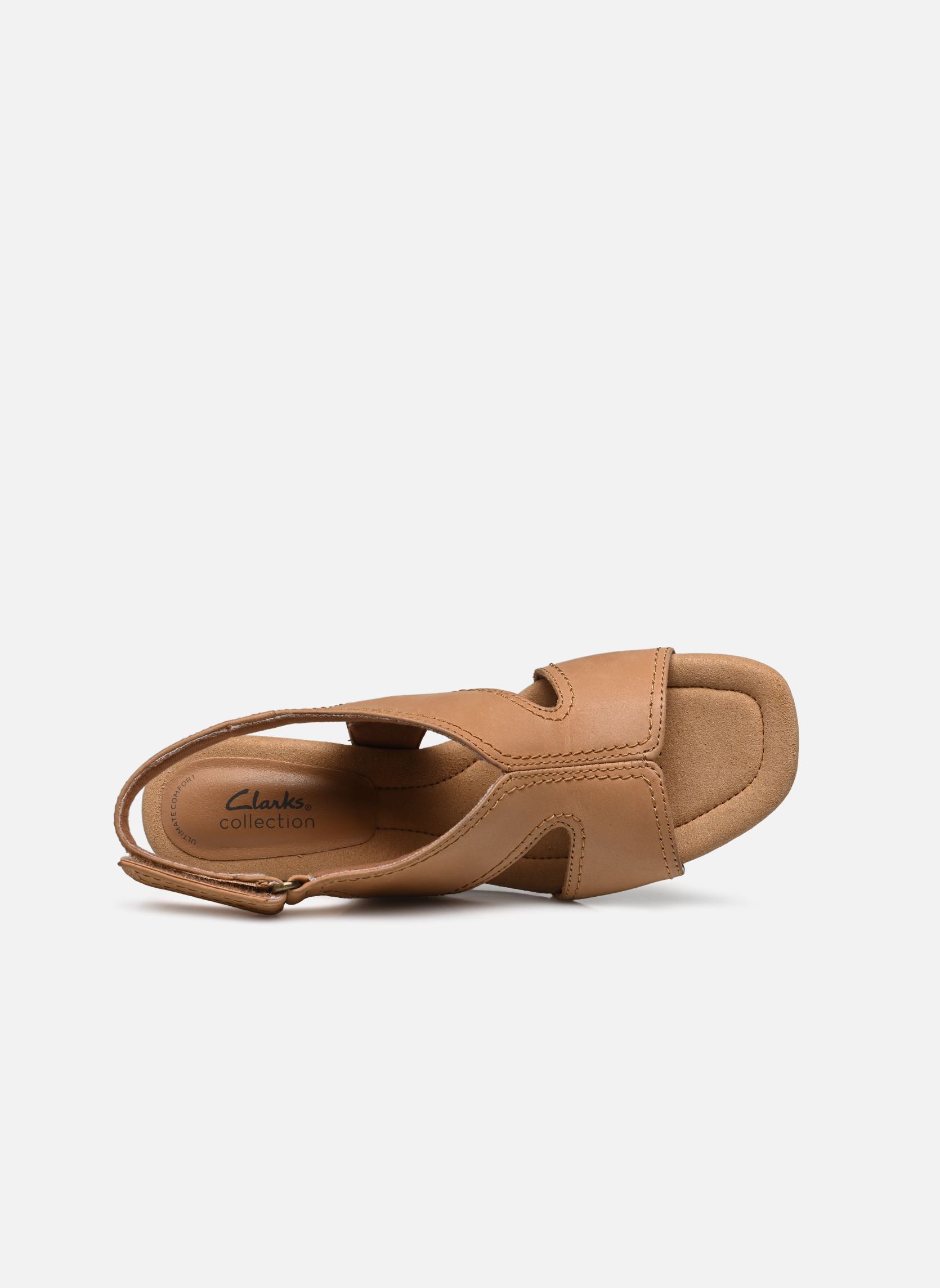 Sandales compensées et plateformes Kyarra Aster femme beige Clarks Sandales compensées et plateformes Kyarra Aster femme beige LIGHT TAN LEA