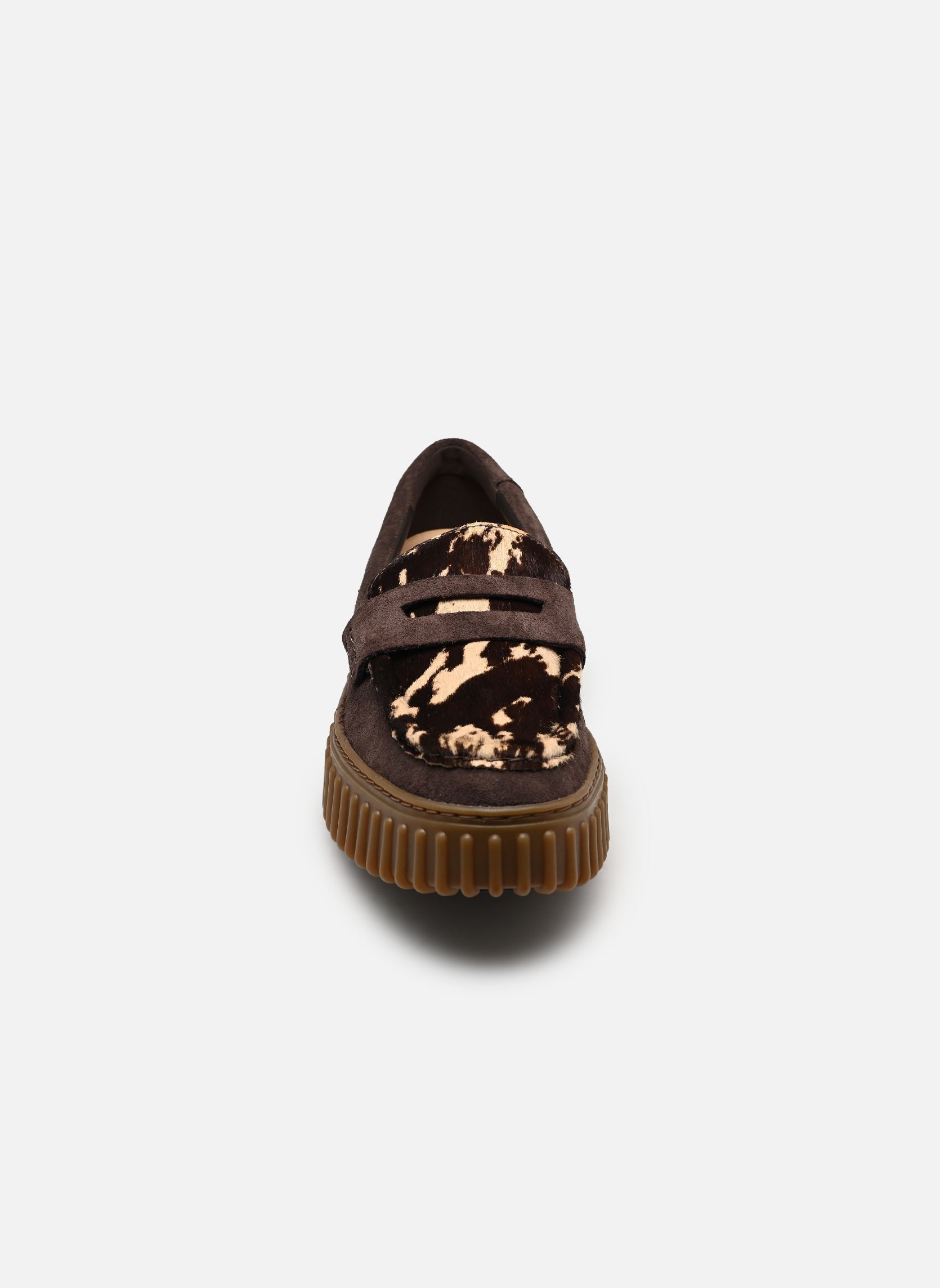 Mocassins Torhill Penny femme marron Clarks Mocassins Torhill Penny femme marron BROWN COW PRINT