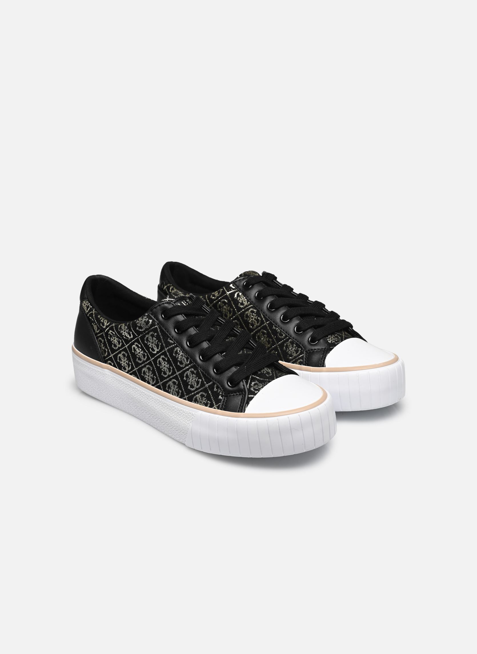 Zapatillas bajas NORTIN mujer negro Guess Zapatillas bajas NORTIN mujer negro Black Platino