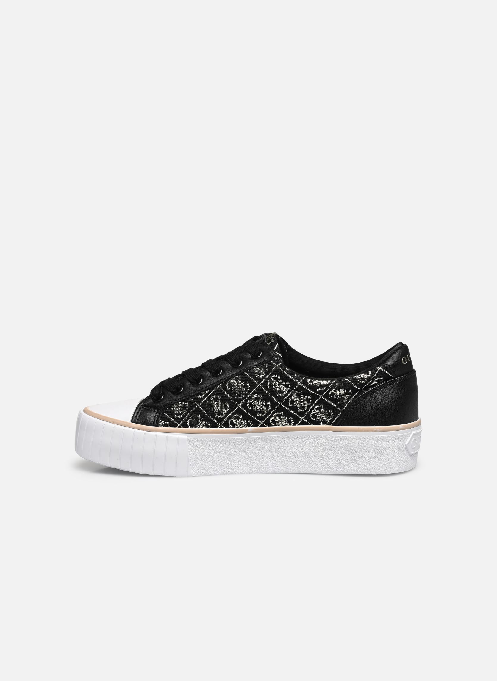 Zapatillas bajas NORTIN mujer negro Guess Zapatillas bajas NORTIN mujer negro Black Platino