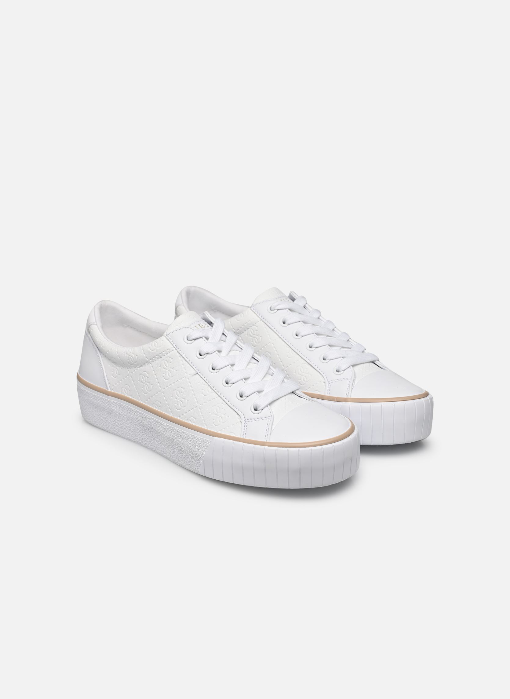 Niedrige Sneaker NORTIN2 damen weiß Guess Niedrige Sneaker NORTIN2 damen weiß White