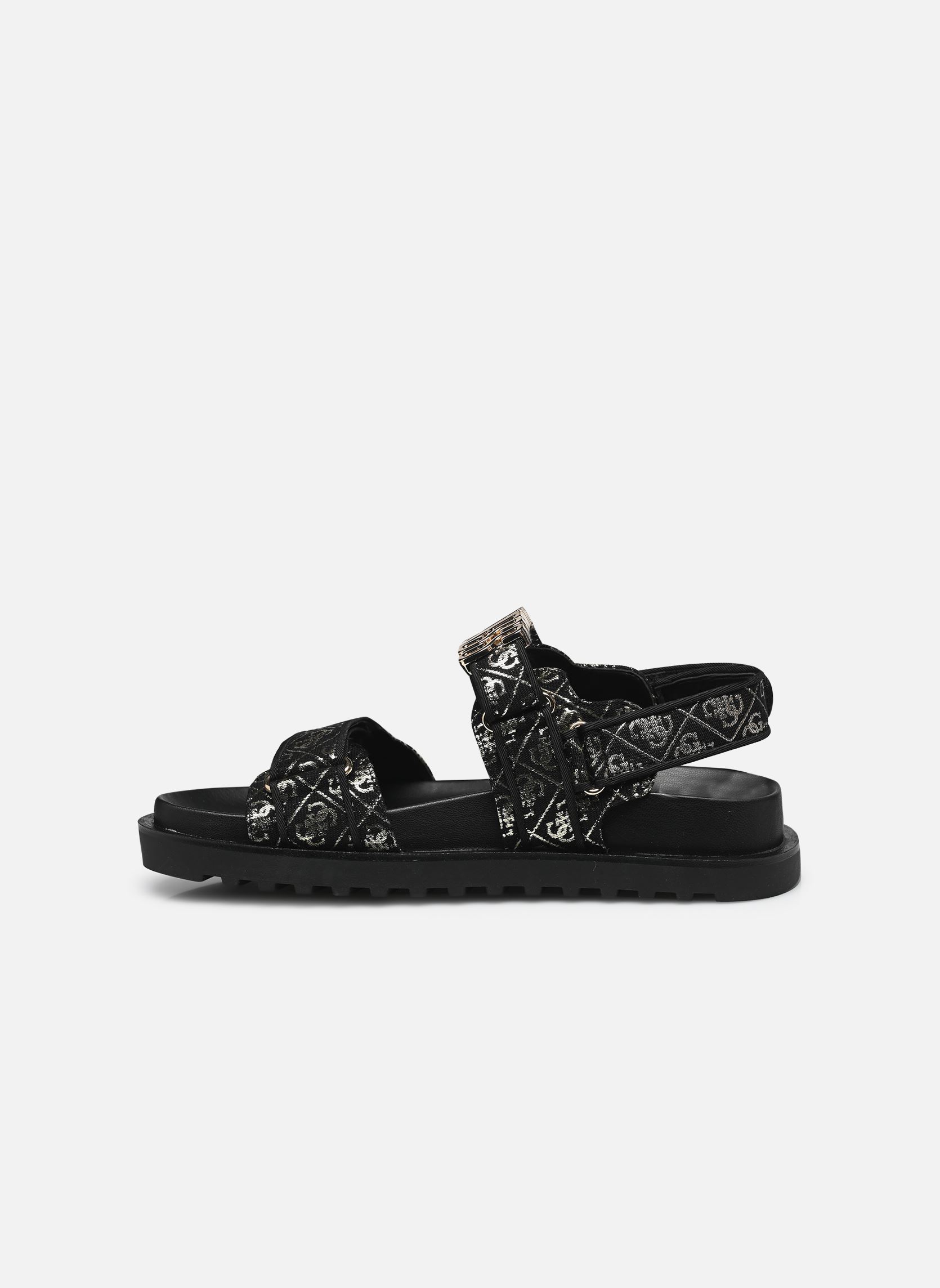 Sandalen FABELIS2 damen schwarz Guess Sandalen FABELIS2 damen schwarz Black Platino