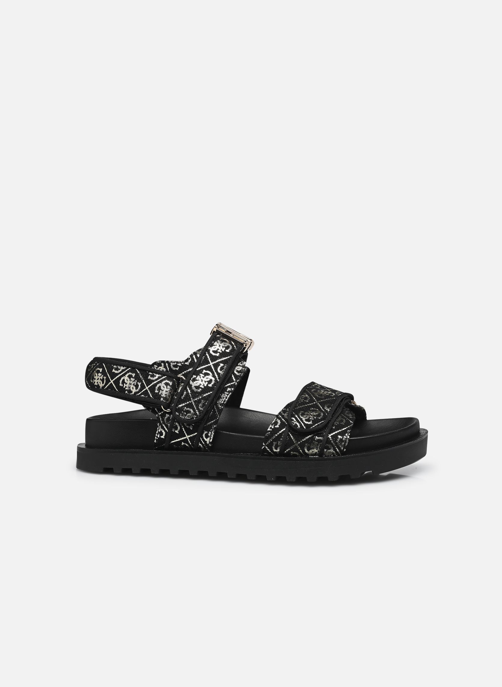 Sandalen FABELIS2 damen schwarz Guess Sandalen FABELIS2 damen schwarz Black Platino