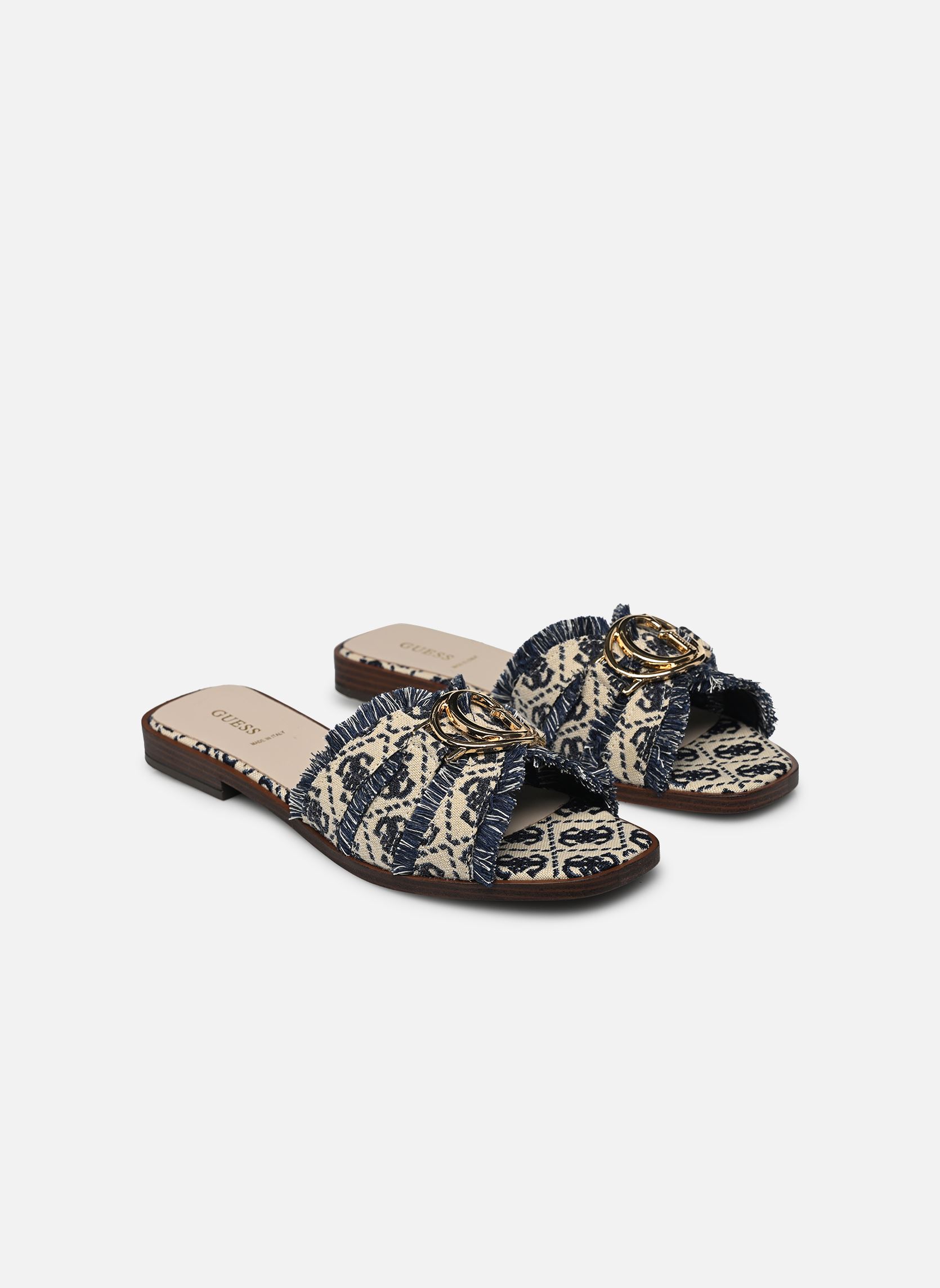 Pantoletten SYMO damen blau Guess Pantoletten SYMO damen blau Navy