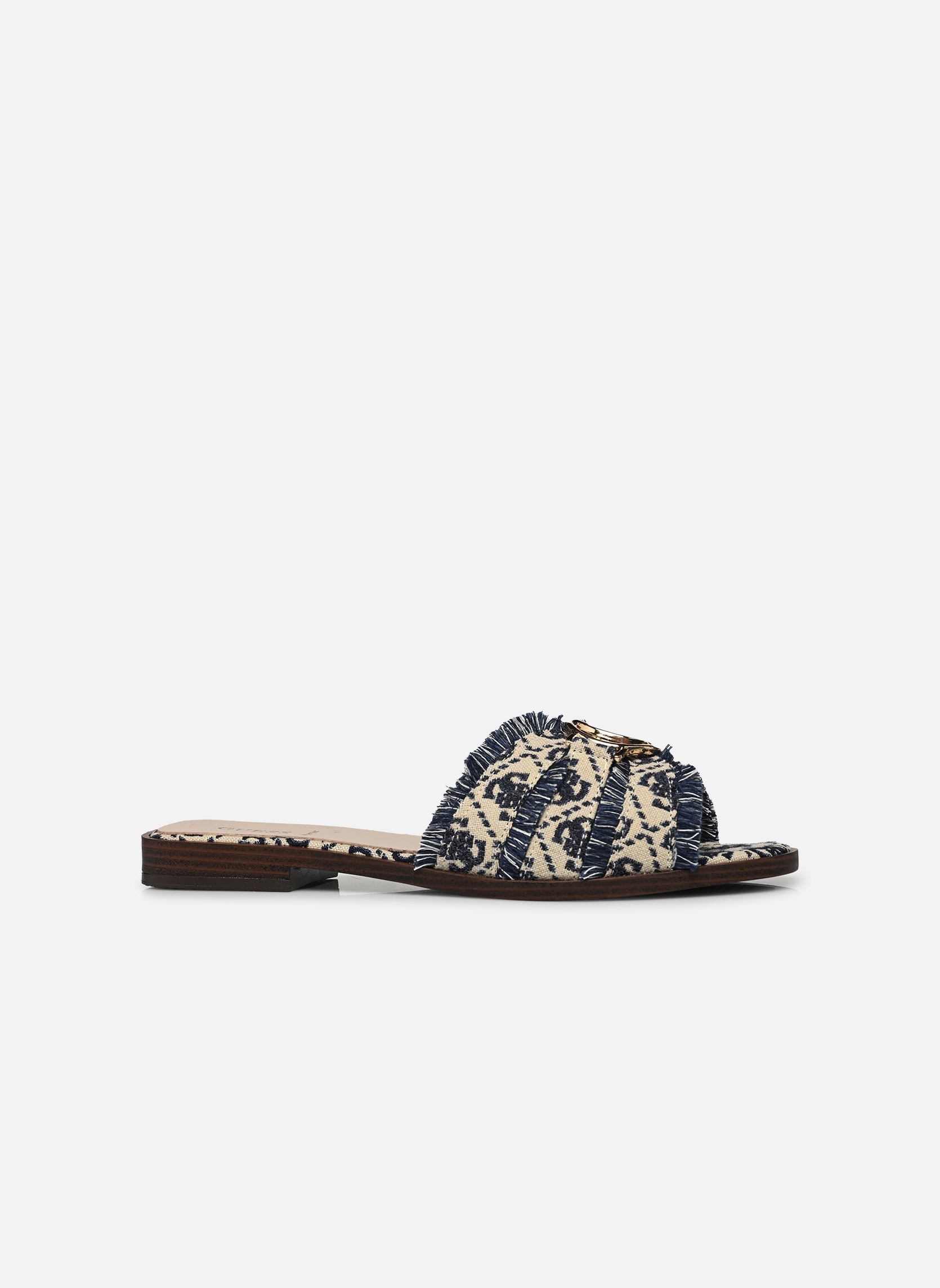 Pantoletten SYMO damen blau Guess Pantoletten SYMO damen blau Navy