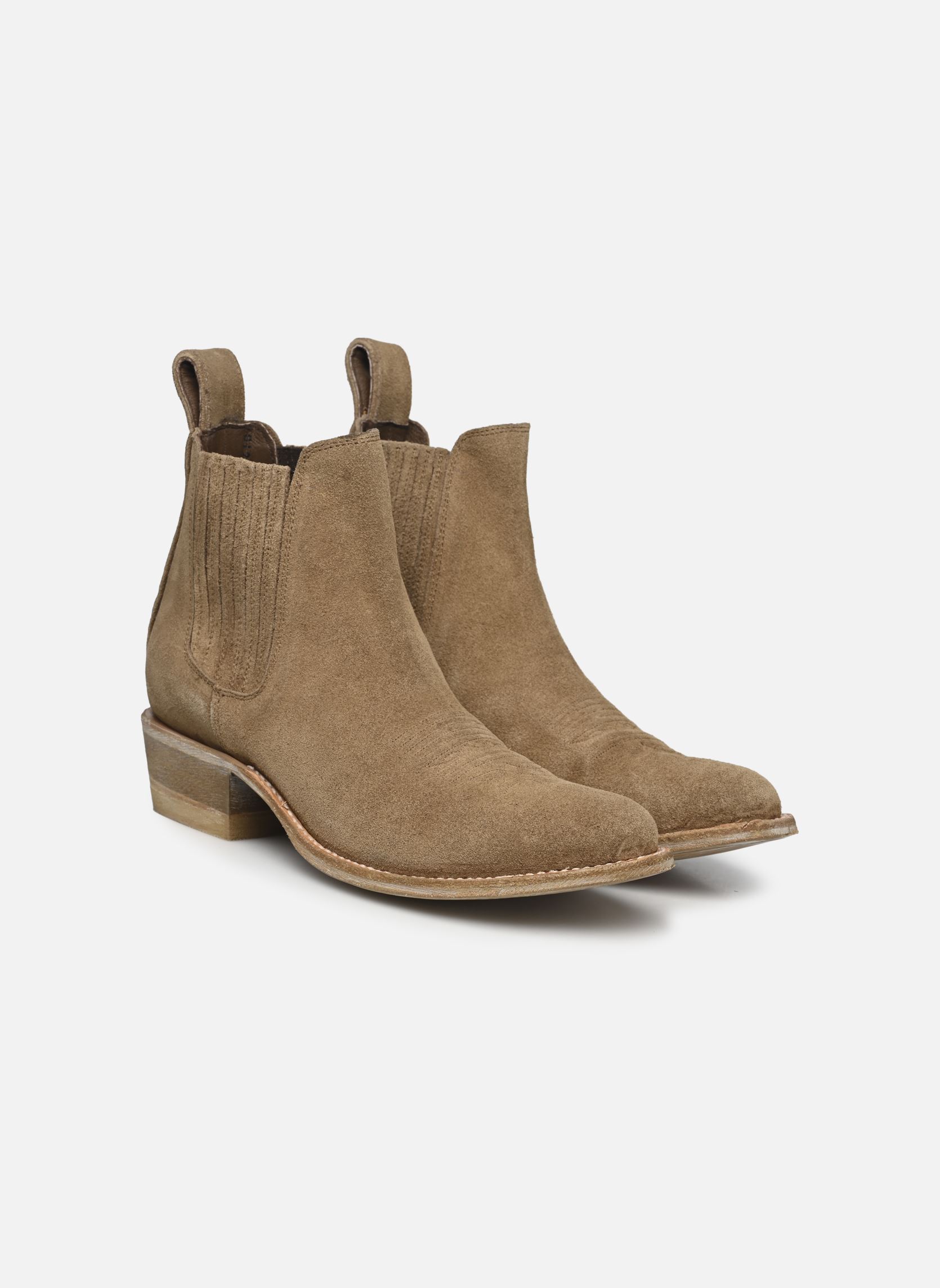 Bottines santiags Indian femme beige Mexicana Bottines santiags Indian femme beige TAN SUEDE