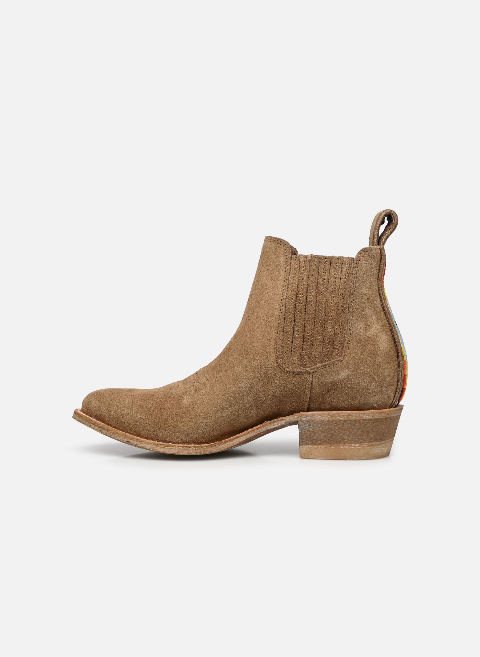 Bottines santiags Indian femme beige Mexicana Bottines santiags Indian femme beige TAN SUEDE