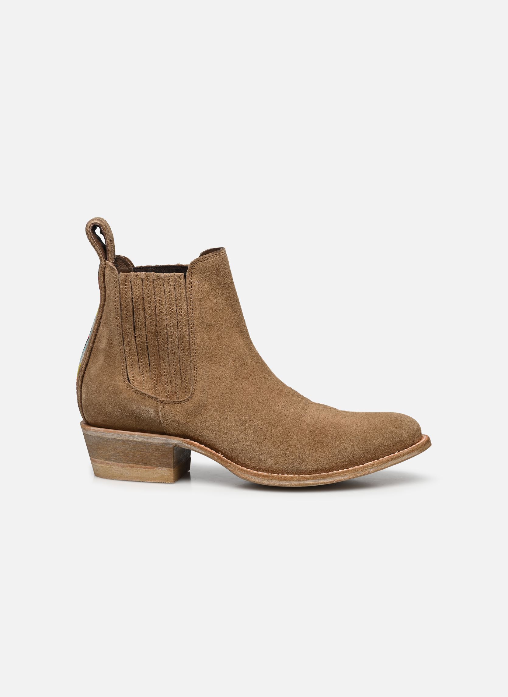 Bottines santiags Indian femme beige Mexicana Bottines santiags Indian femme beige TAN SUEDE