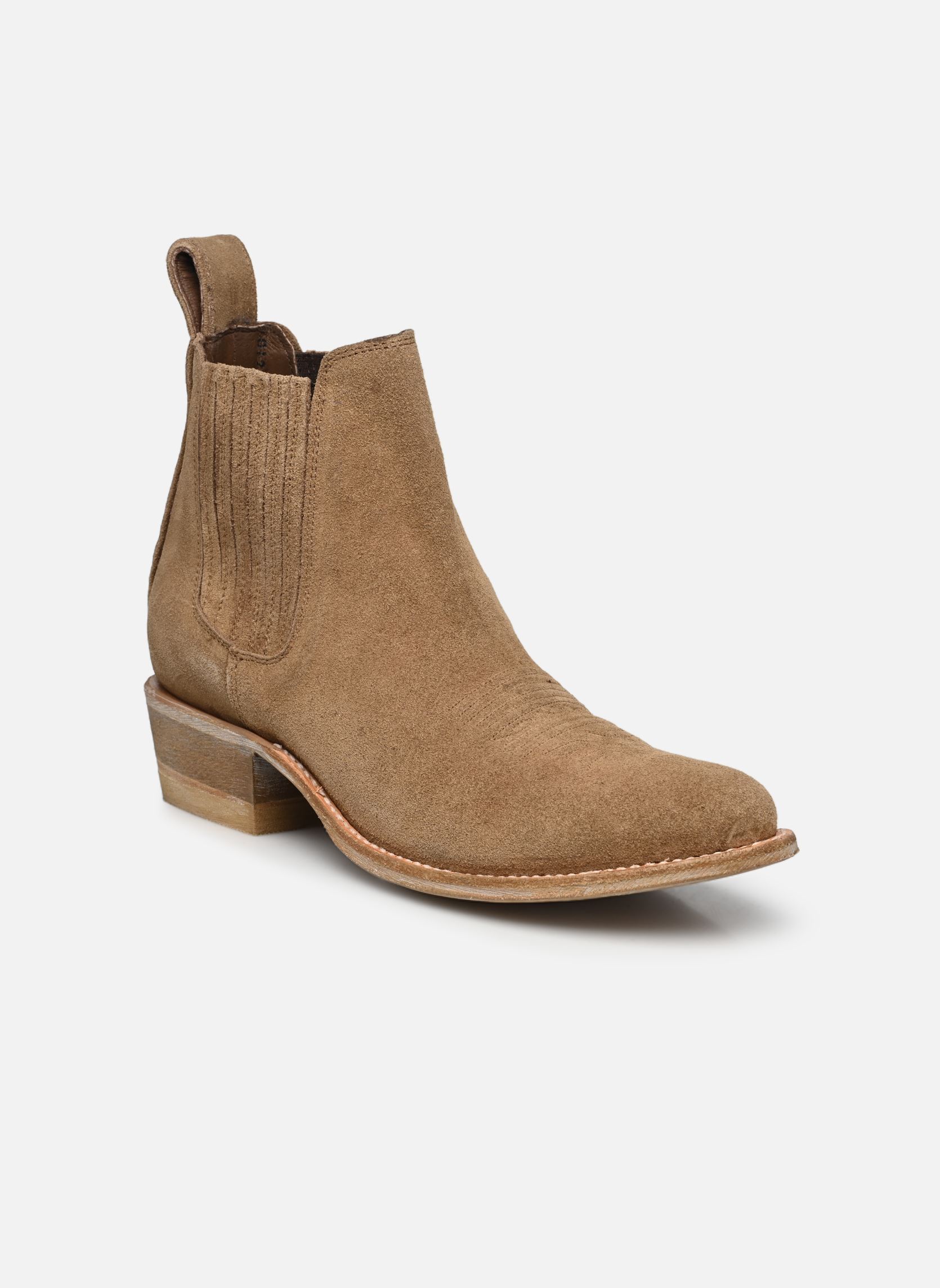 Bottines santiags Indian femme beige Mexicana Bottines santiags Indian femme beige TAN SUEDE