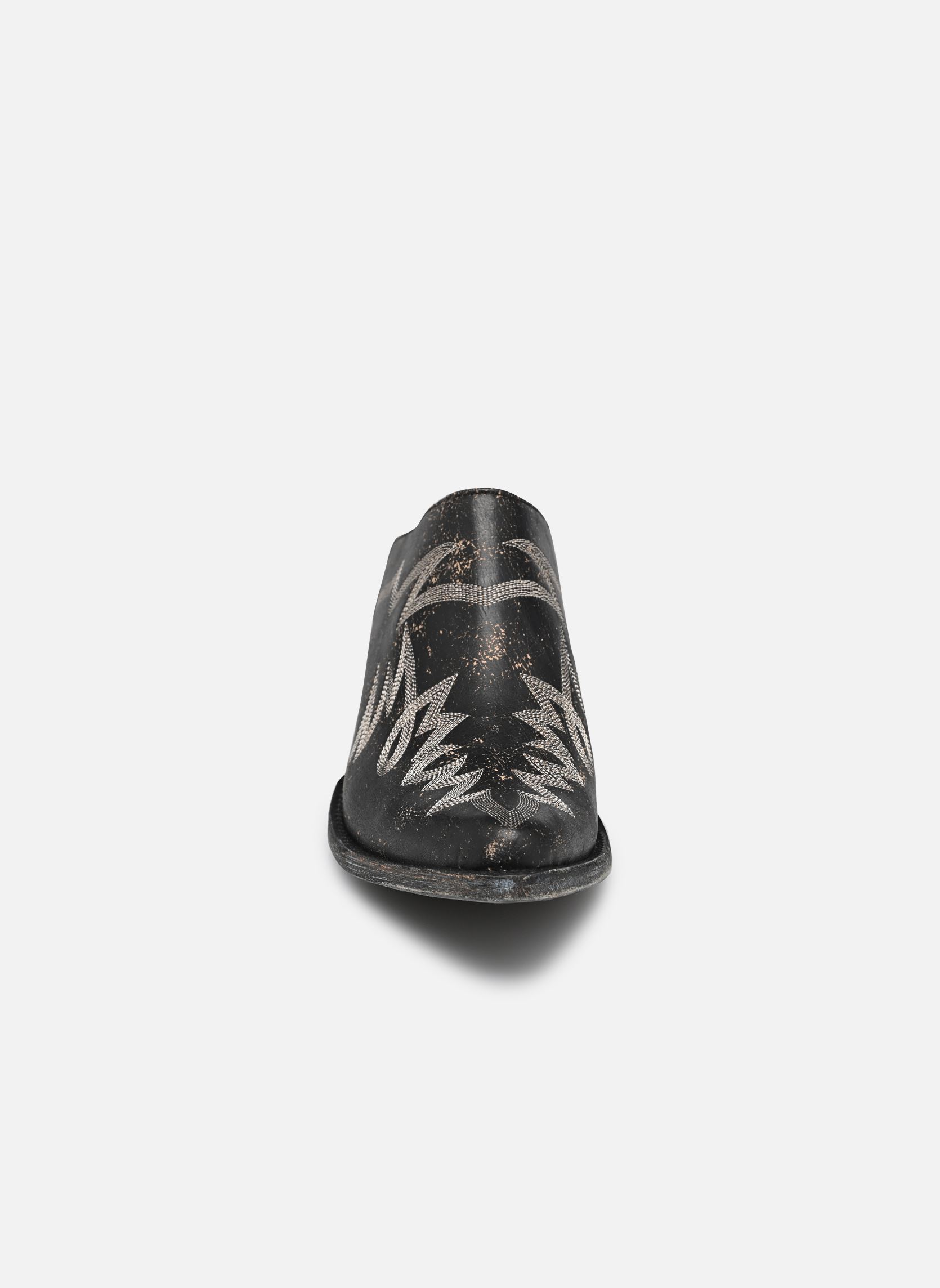 Pantoletten Tulum damen schwarz Mexicana Pantoletten Tulum damen schwarz BLACK CRAKELADO