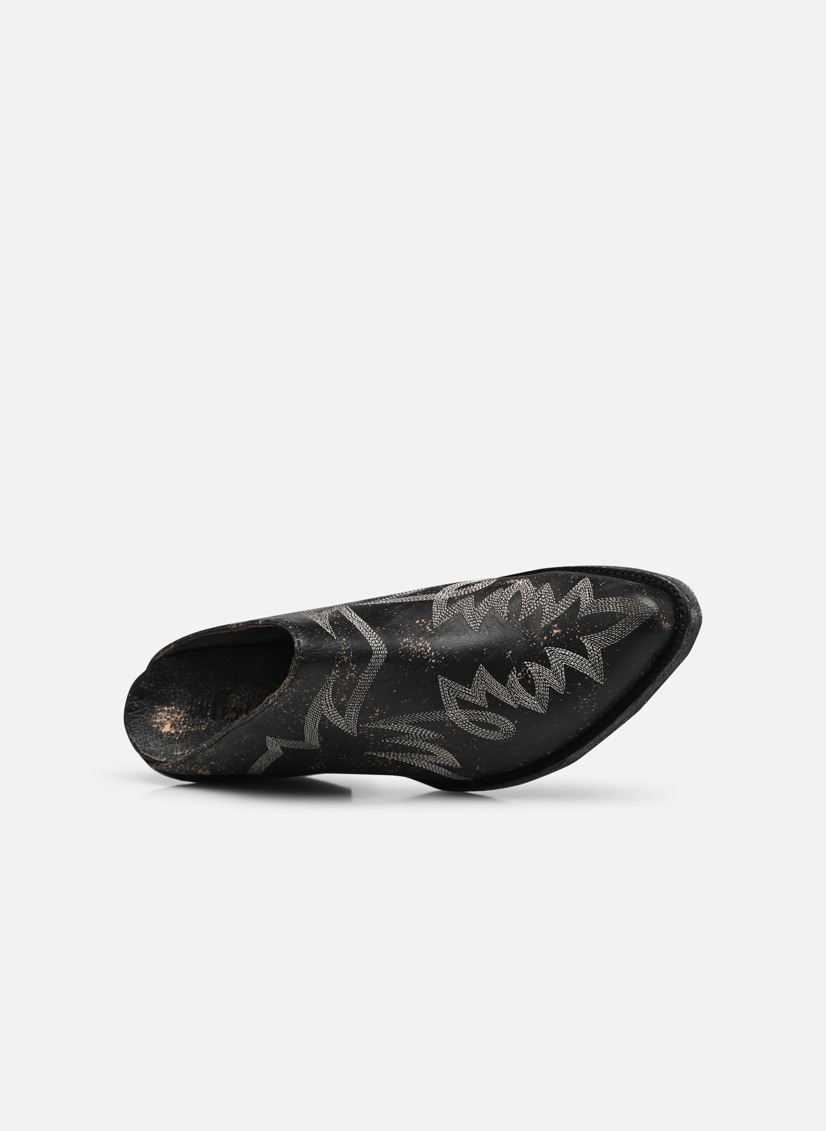 Pantoletten Tulum damen schwarz Mexicana Pantoletten Tulum damen schwarz BLACK CRAKELADO