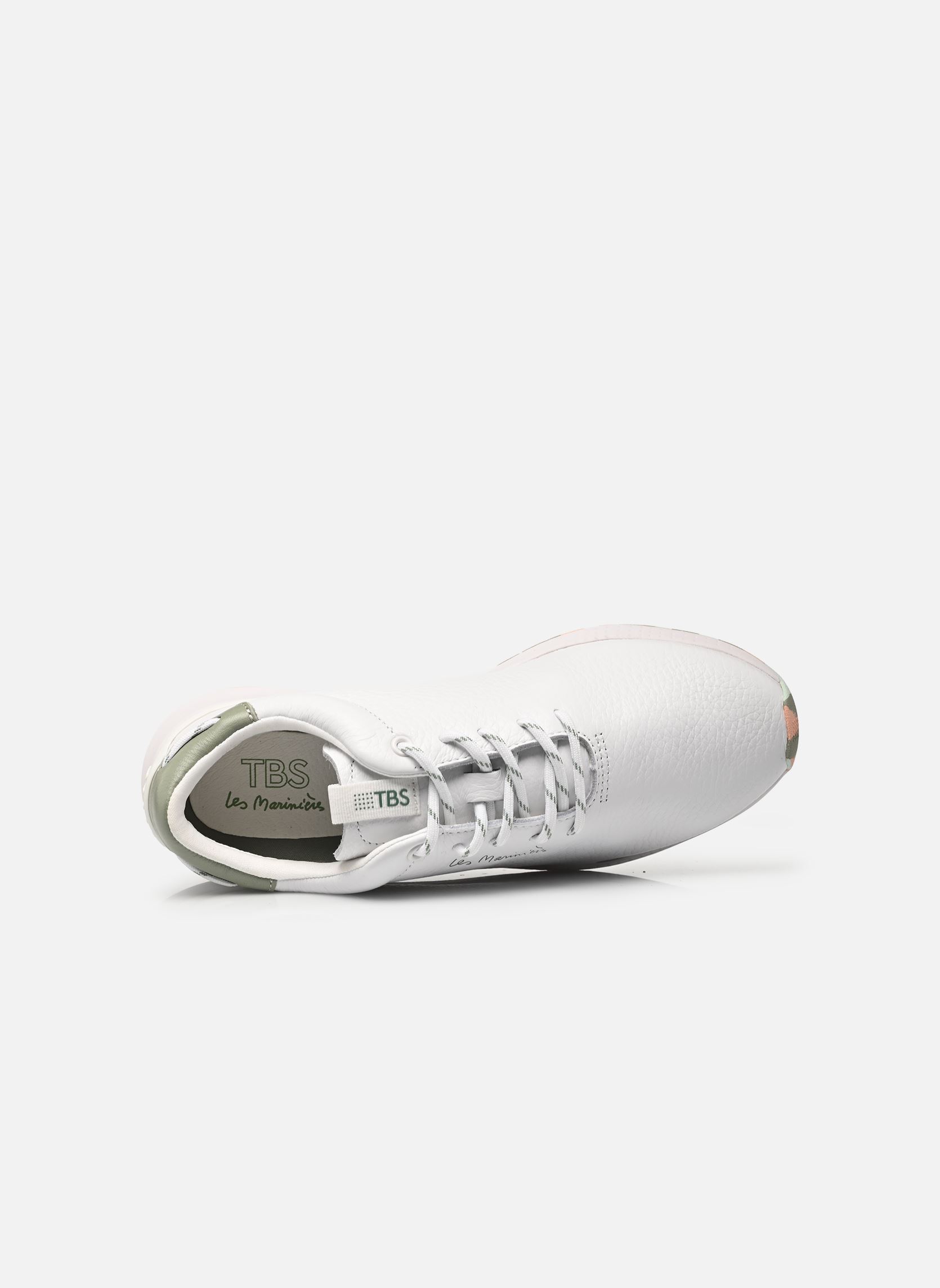 Niedrige Sneaker JAZZRUN damen weiß TBS Niedrige Sneaker JAZZRUN damen weiß BLANC ARGILE CAMO