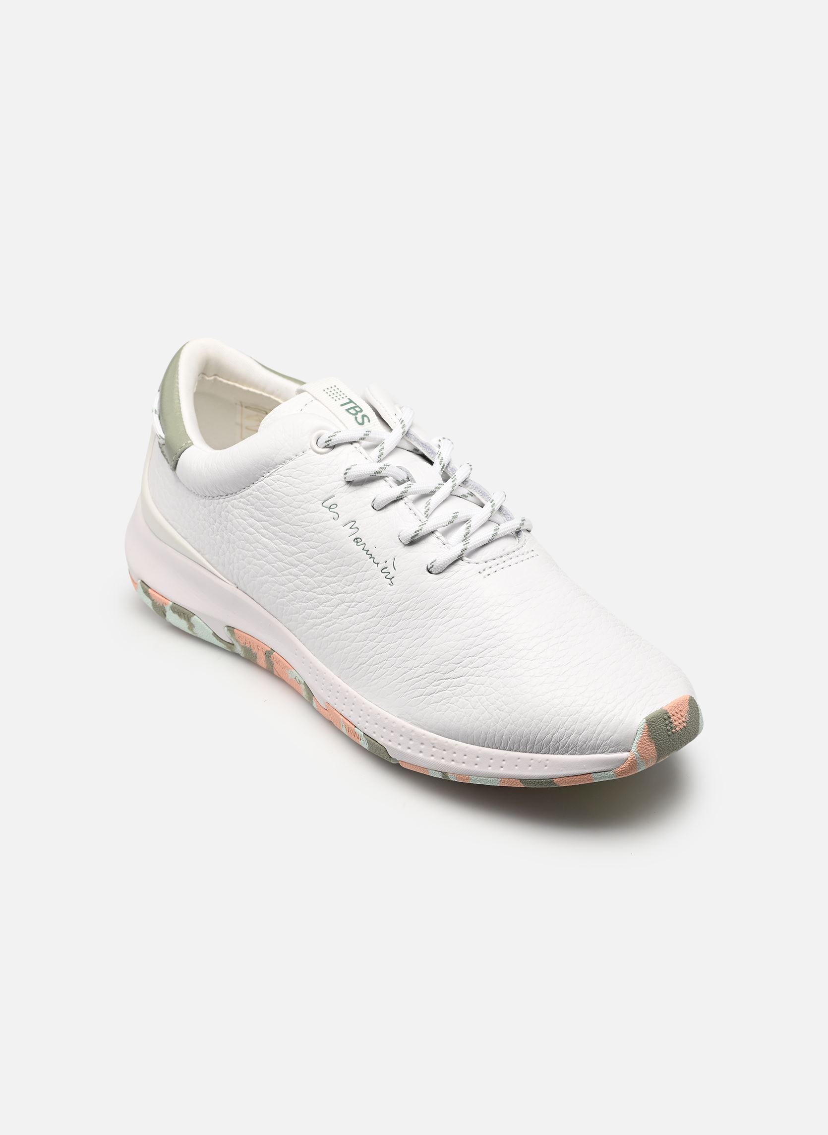 Niedrige Sneaker JAZZRUN damen weiß TBS Niedrige Sneaker JAZZRUN damen weiß BLANC ARGILE CAMO