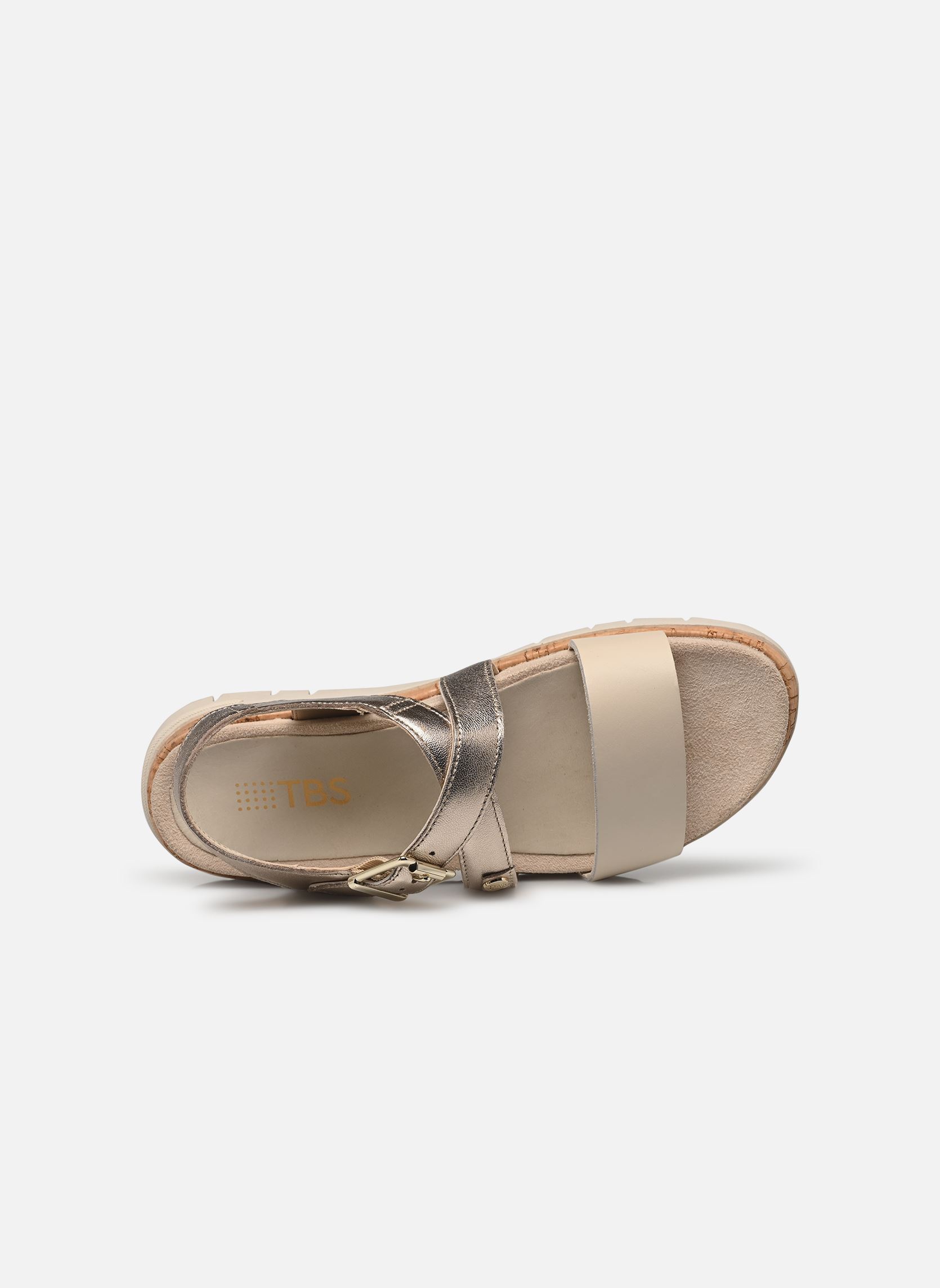 Sandales Zoelenn femme or et bronze TBS Sandales Zoelenn femme or et bronze BRONZE + CREME