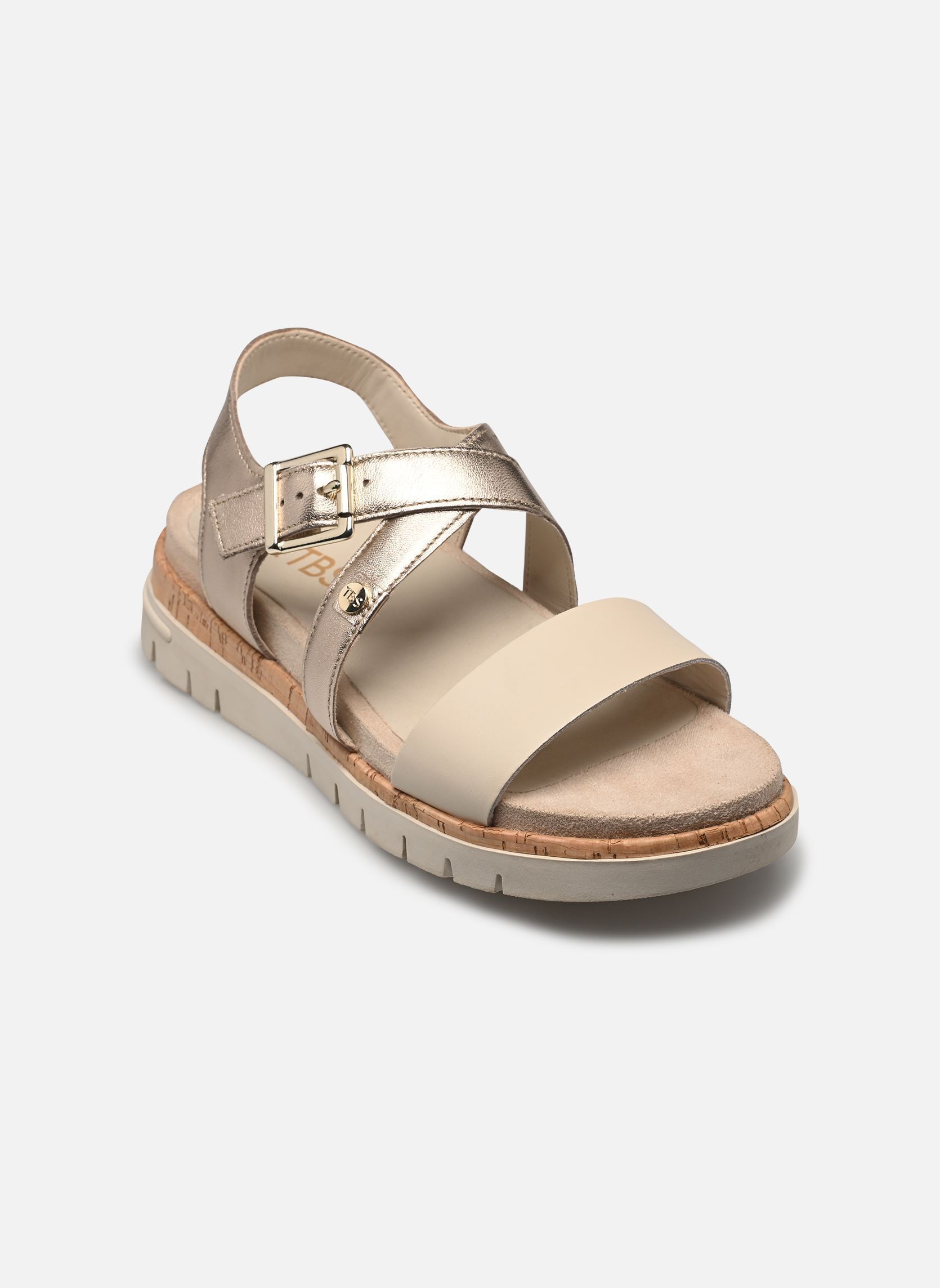 Sandales Zoelenn femme or et bronze TBS Sandales Zoelenn femme or et bronze BRONZE + CREME