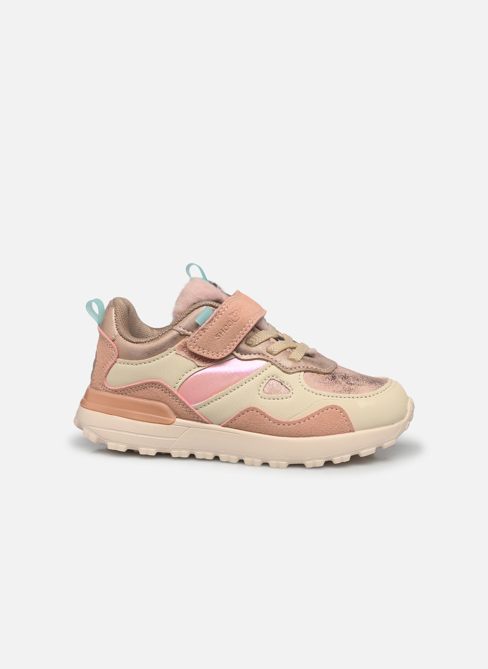 Baskets basses Joggy Scratch fille rose Shoo Pom Baskets basses Joggy Scratch fille rose LIGHT GOLD-OLD PINK