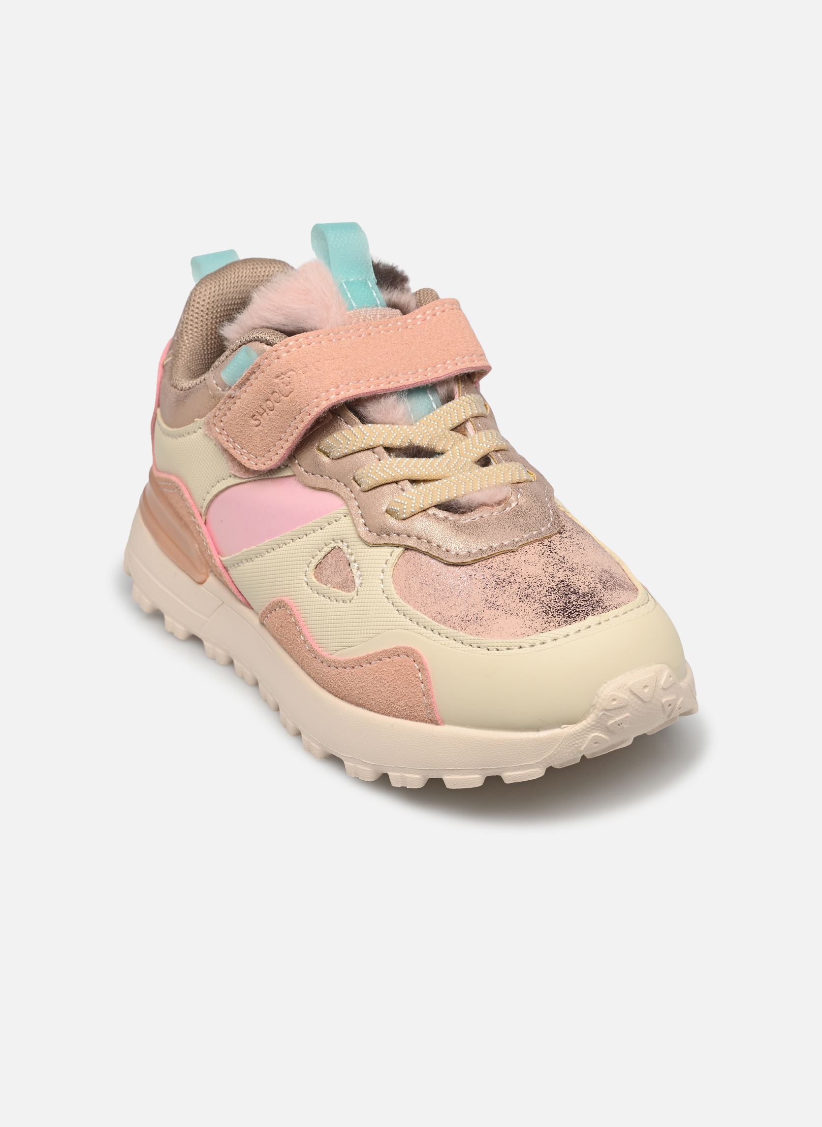 Baskets basses Joggy Scratch fille rose Shoo Pom Baskets basses Joggy Scratch fille rose LIGHT GOLD-OLD PINK