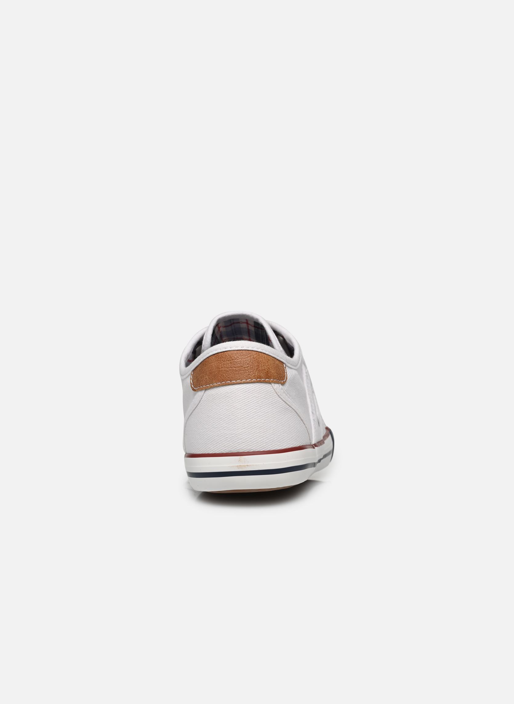 Baskets toile 4058310/1 homme blanc Mustang shoes Baskets toile 4058310/1 homme blanc Weiss