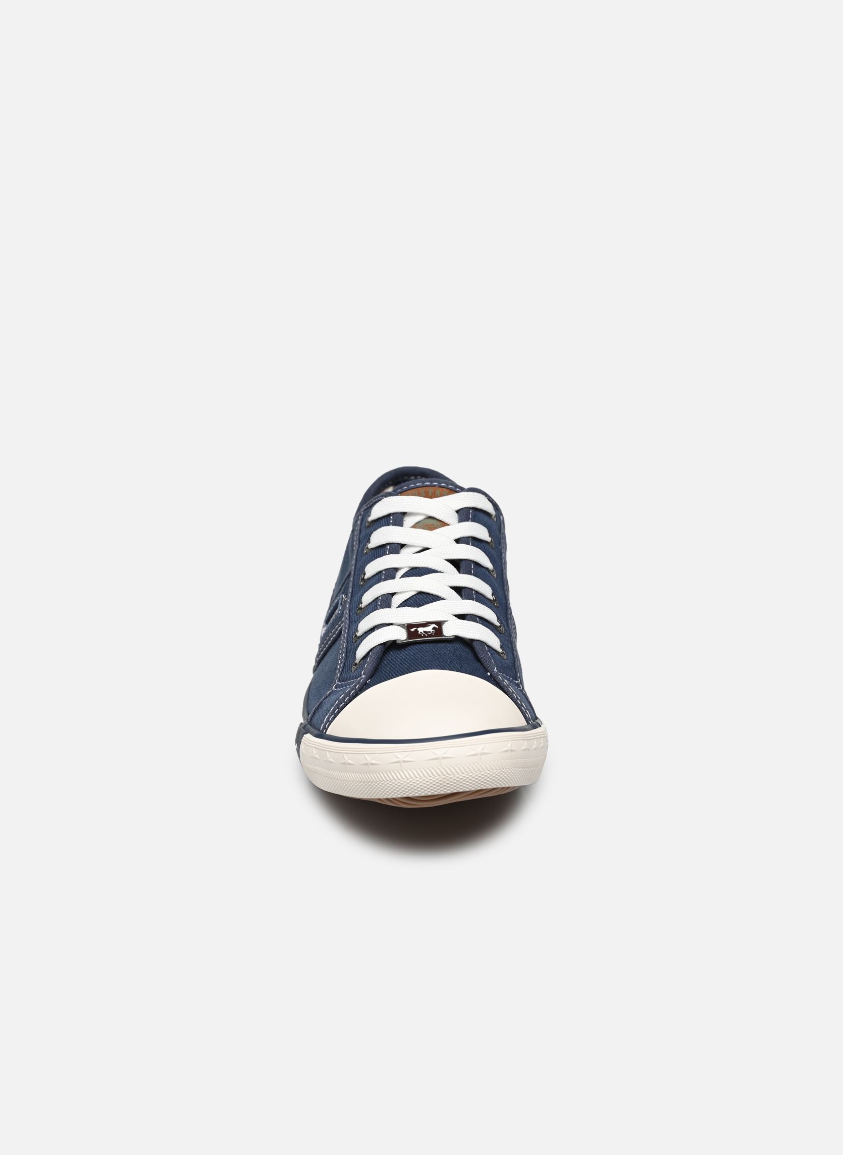 Leinen-Sneaker 4058310/841 herren blau Mustang shoes Leinen-Sneaker 4058310/841 herren blau JEANSBLAU