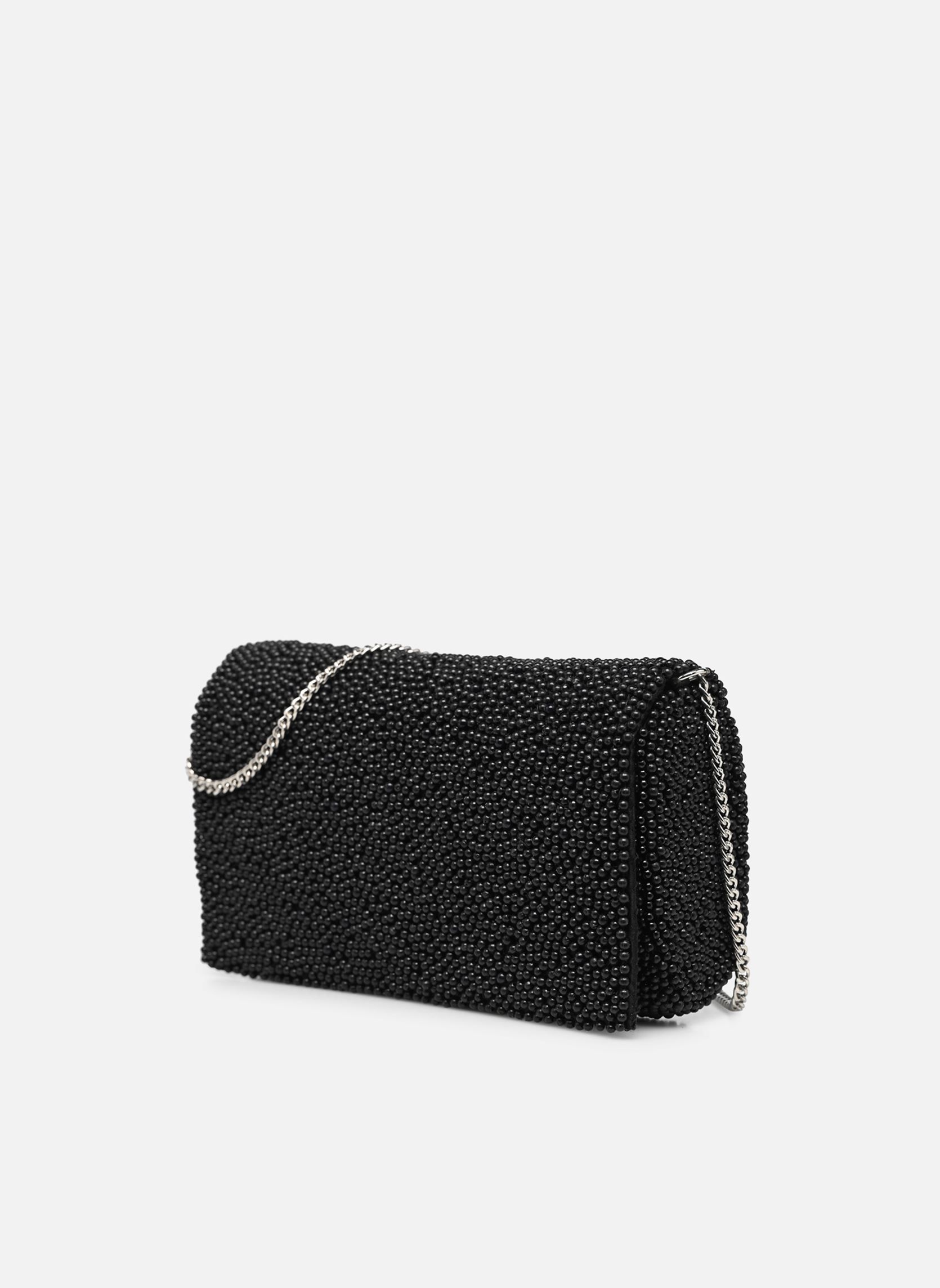 Sacs bandoulière Sac A Main Petit Format Perles - BW95129 femme noir IKKS Women Sacs bandoulière Sac A Main Petit Format Perles - BW95129 femme noir 02-NOIR