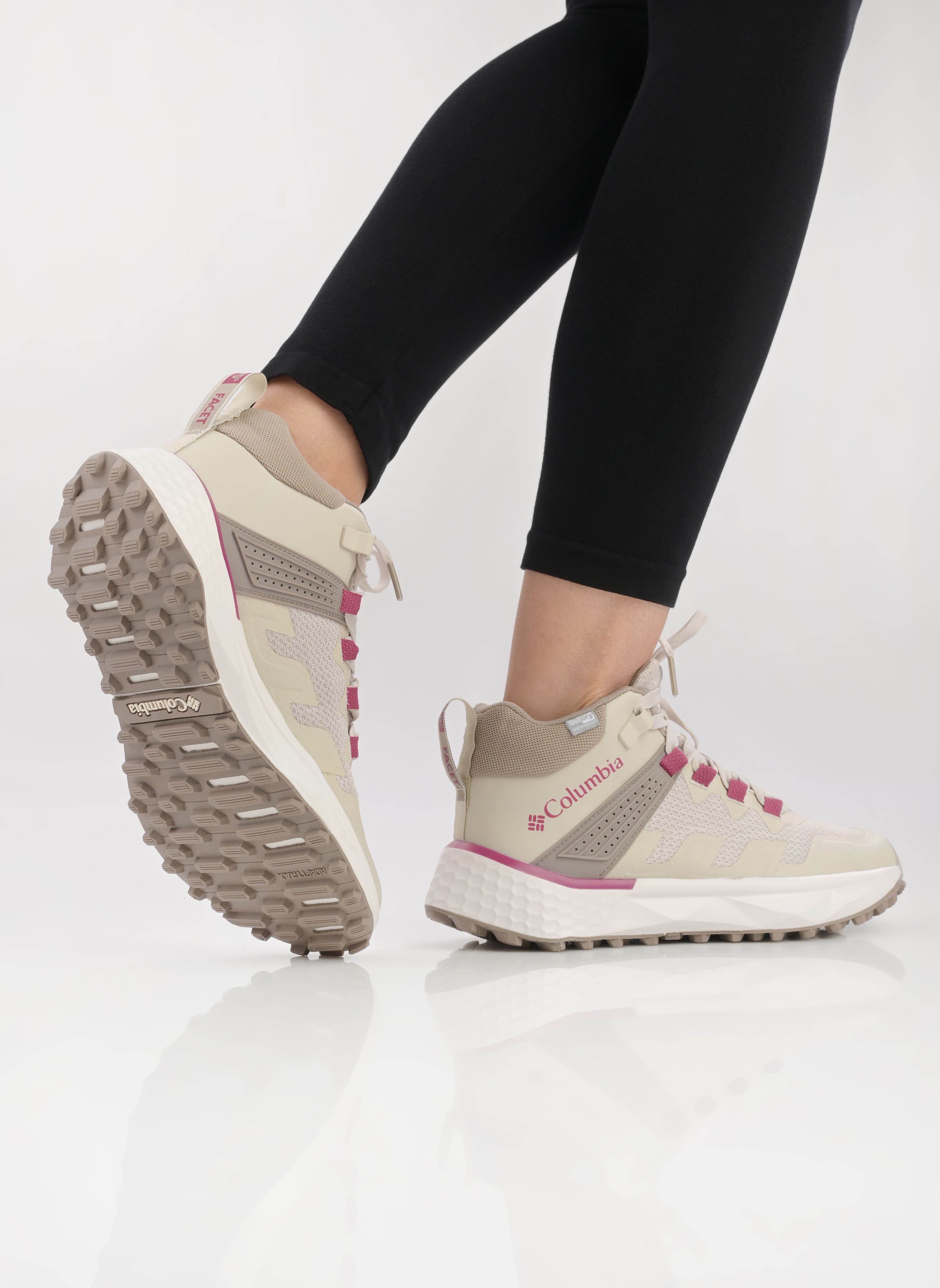 Scarpe da sport Facet 75 Mid Outdry W donna beige Columbia Scarpe da sport Facet 75 Mid Outdry W donna beige Dark Stone, Dar