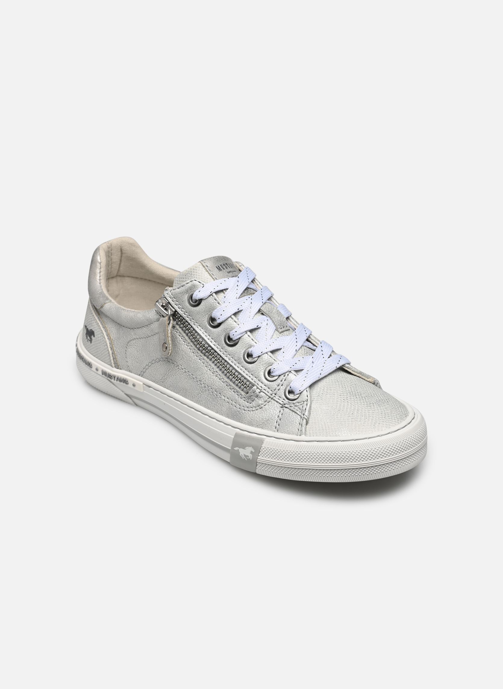 Niedrige Sneaker 1353308/21 damen grau Mustang shoes Niedrige Sneaker 1353308/21 damen grau Silber