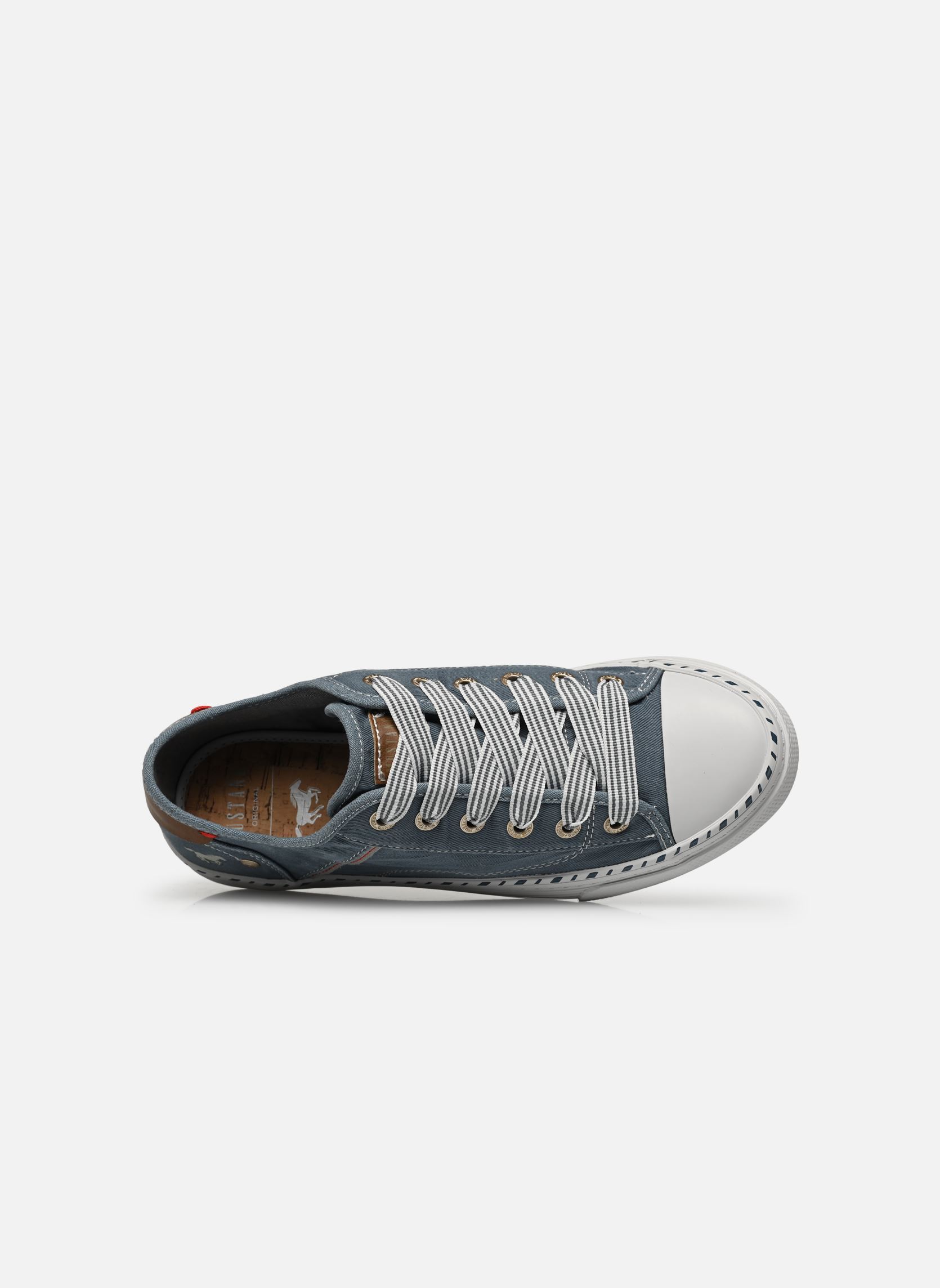 Print sneakers 1376303/807 dames blauw Mustang shoes Print sneakers 1376303/807 dames blauw Himmelblau