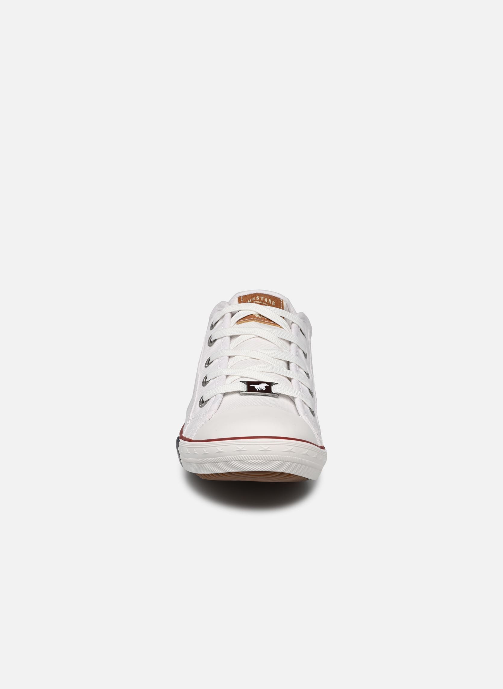 Baskets toile 10993101 femme blanc Mustang shoes Baskets toile 10993101 femme blanc Weiss