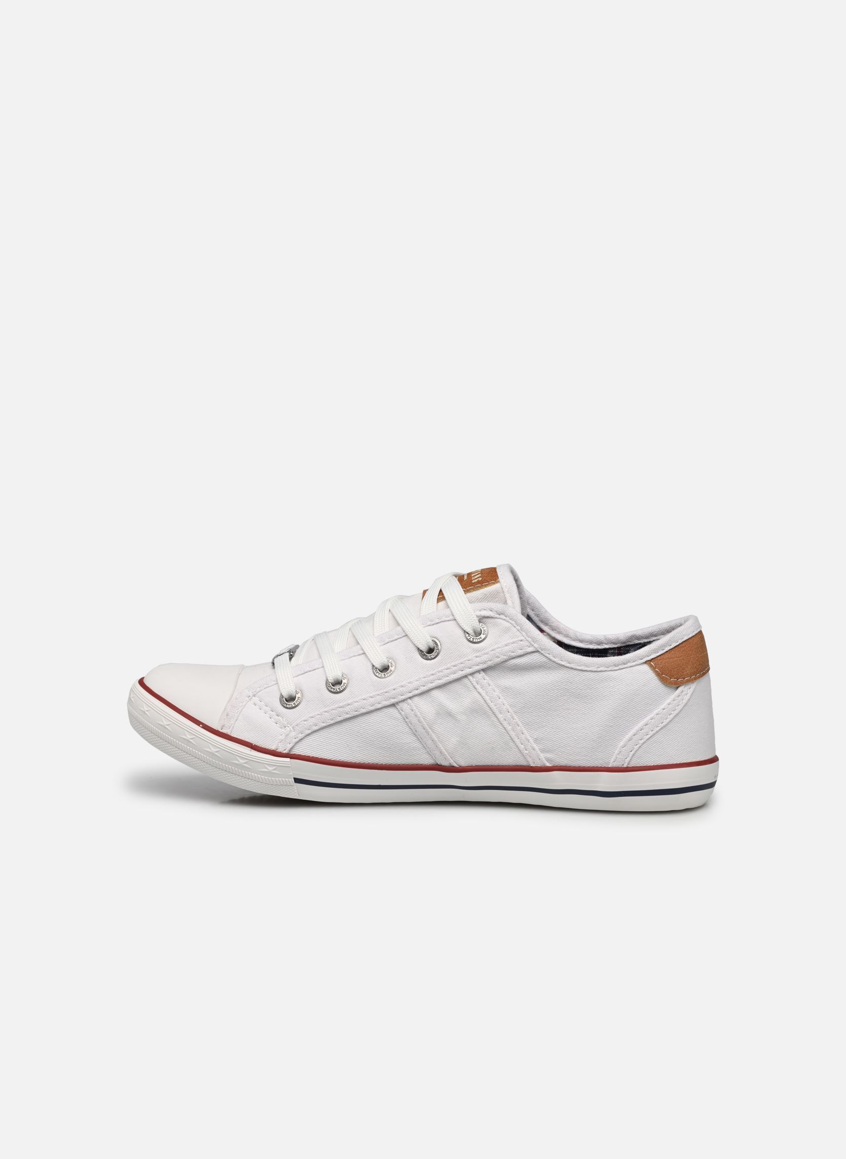 Baskets toile 10993101 femme blanc Mustang shoes Baskets toile 10993101 femme blanc Weiss