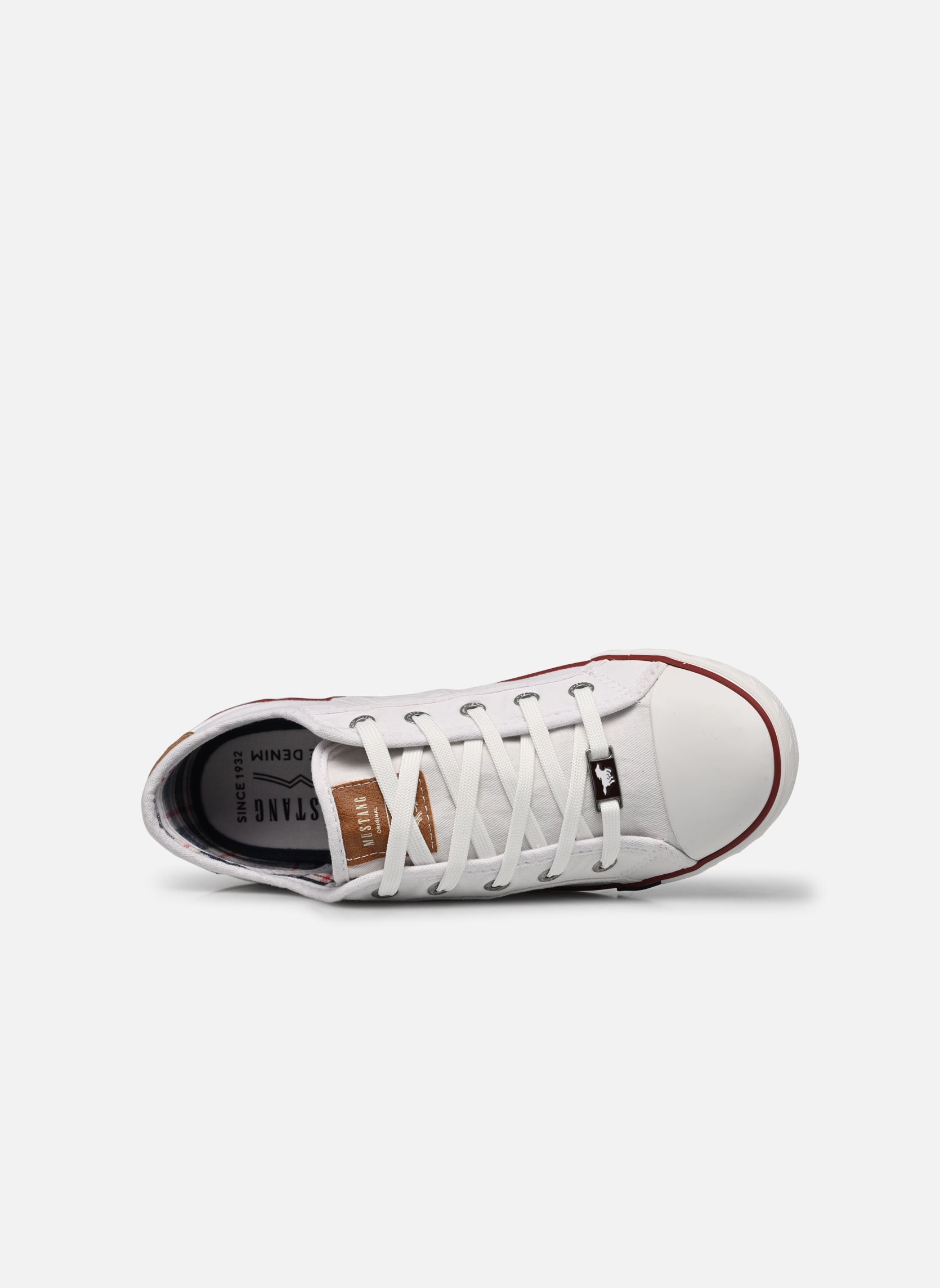 Baskets toile 10993101 femme blanc Mustang shoes Baskets toile 10993101 femme blanc Weiss