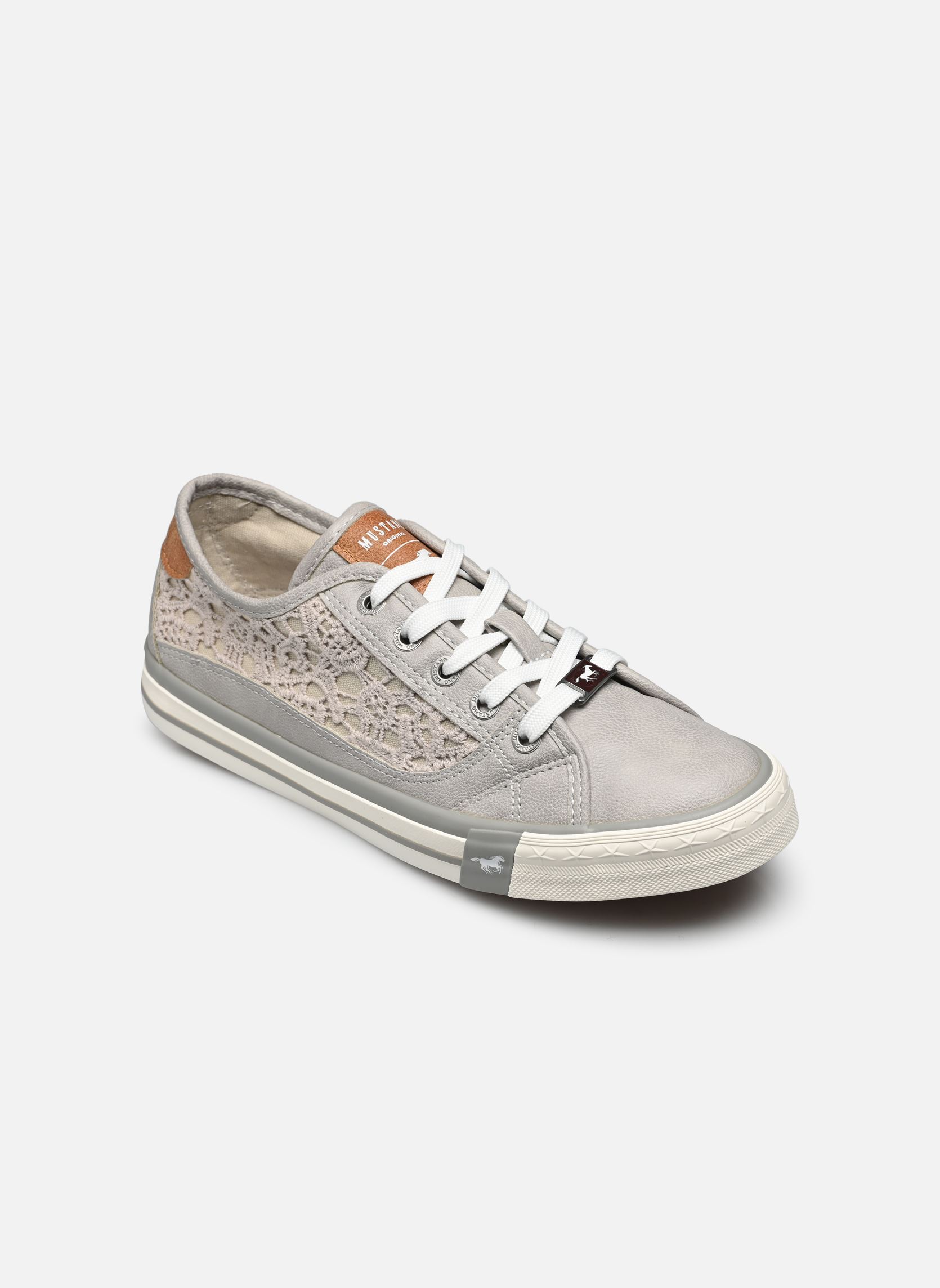 Niedrige Sneaker 1146317/22 damen grau Mustang shoes Niedrige Sneaker 1146317/22 damen grau Hellgrau