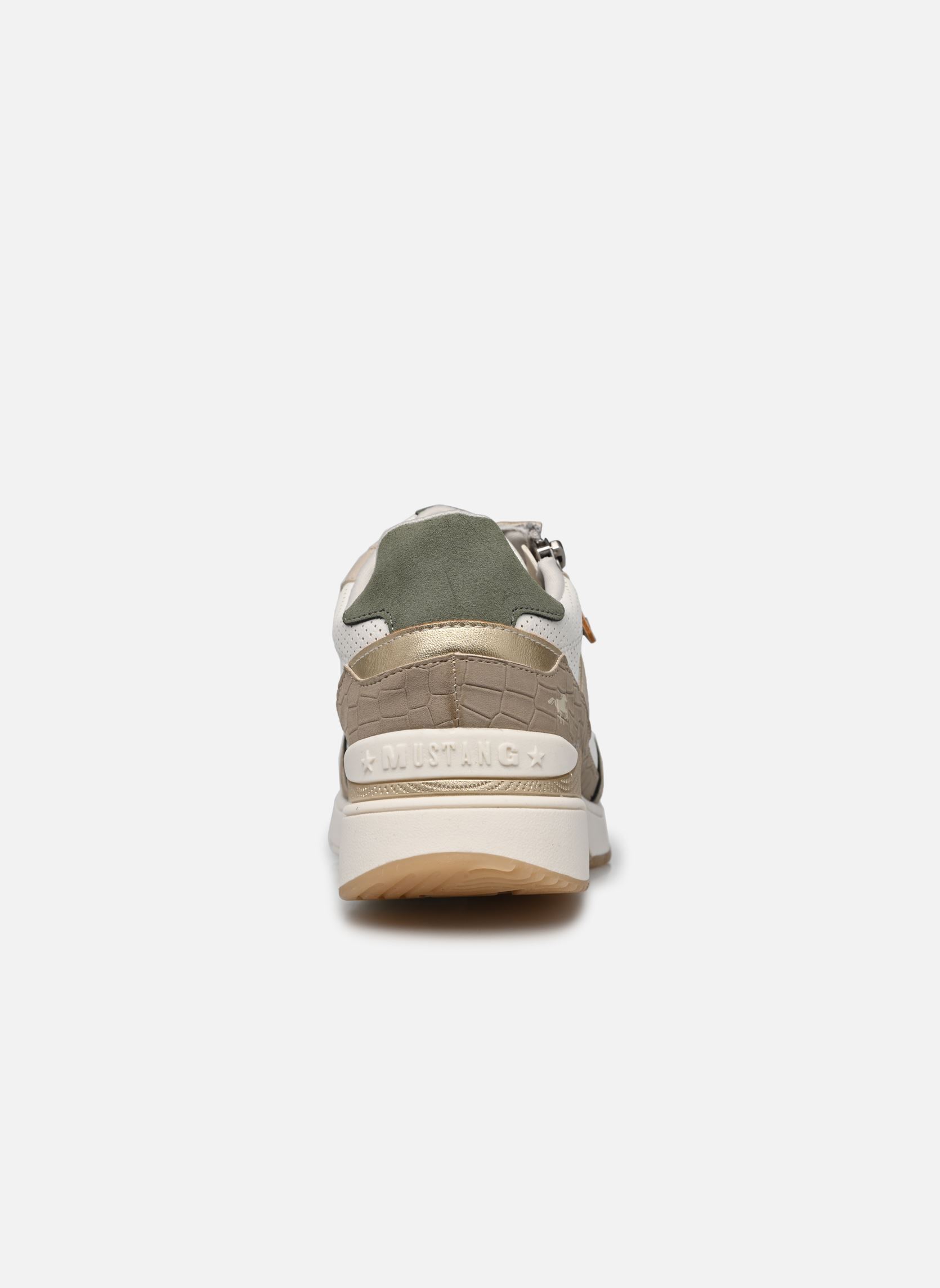 Niedrige Sneaker 1358311/41 damen beige Mustang shoes Niedrige Sneaker 1358311/41 damen beige beige/weiss
