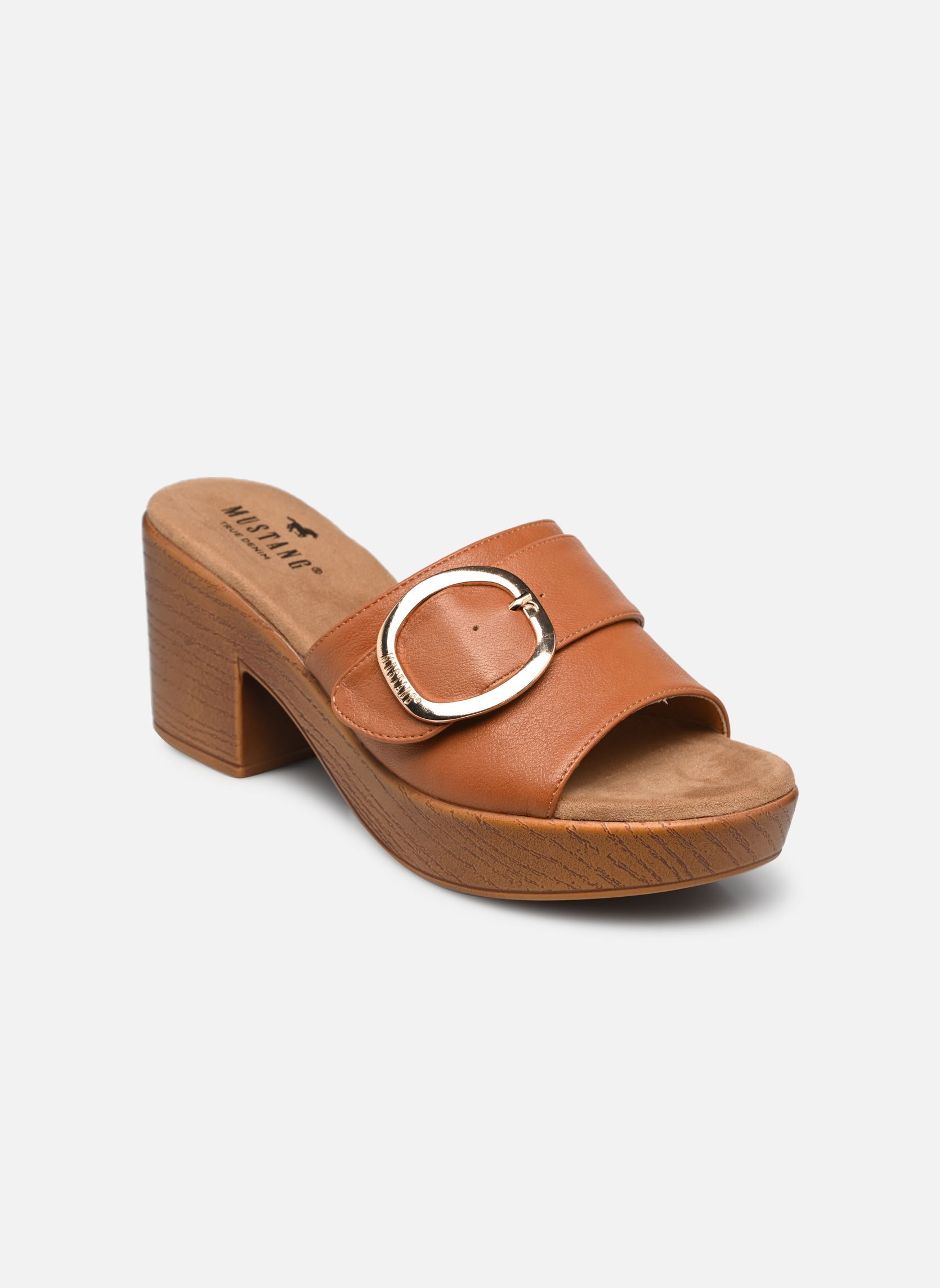 Pantoletten 1464702/307 damen braun Mustang shoes Pantoletten 1464702/307 damen braun Cognac