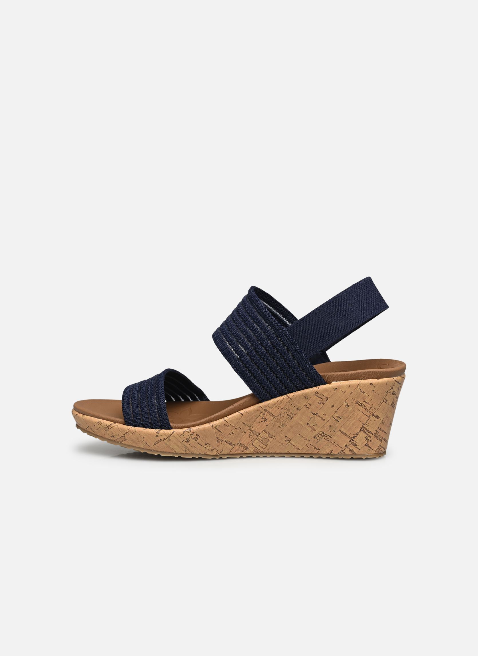 Sandales compensées et plateformes Beverlee - Sheer Luck femme bleu Skechers Sandales compensées et plateformes Beverlee - Sheer Luck femme bleu NVY