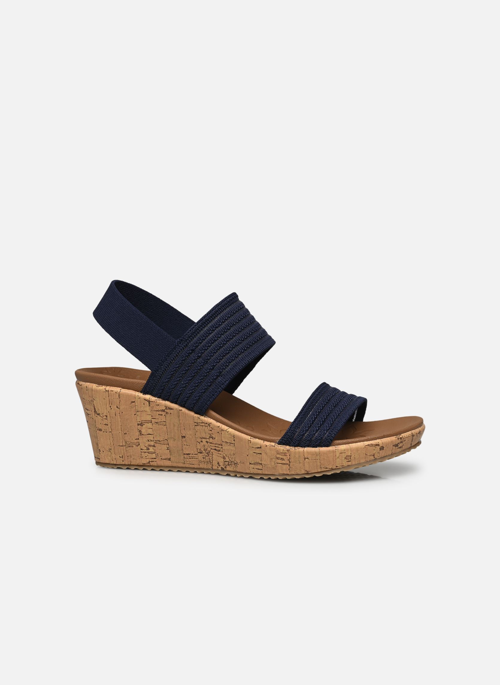 Sandales compensées et plateformes Beverlee - Sheer Luck femme bleu Skechers Sandales compensées et plateformes Beverlee - Sheer Luck femme bleu NVY