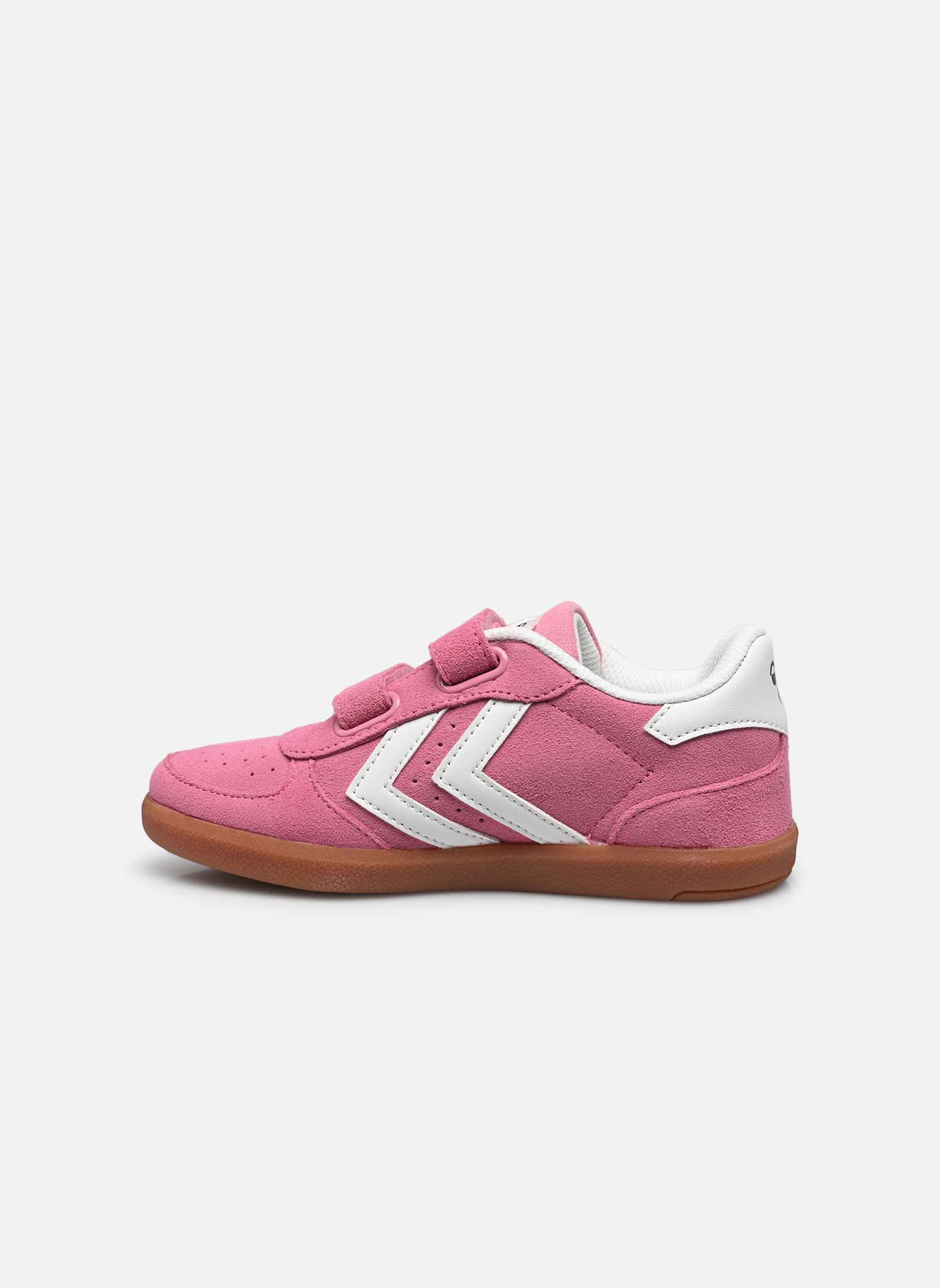 Baskets basses VICTORY SUEDE II fille rose Hummel Baskets basses VICTORY SUEDE II fille rose Prism pink