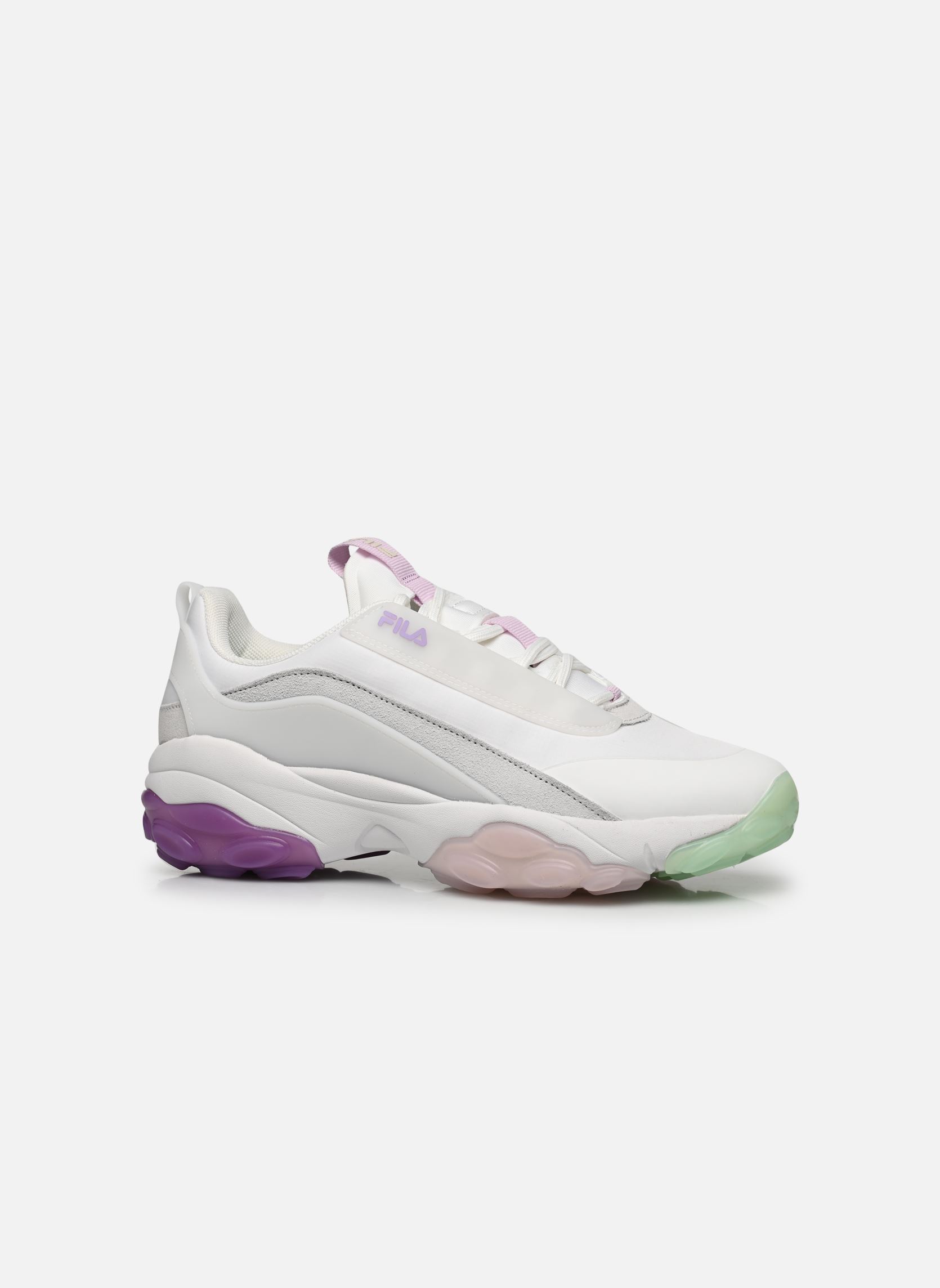 Niedrige Sneaker Loligo damen weiß FILA Niedrige Sneaker Loligo damen weiß White-Fair Orchid