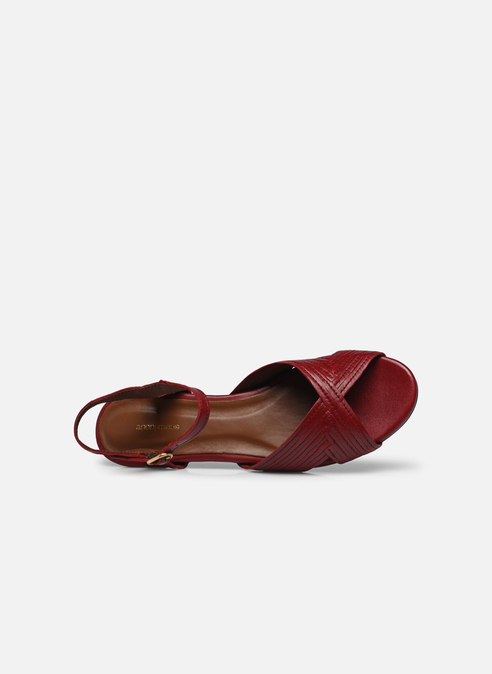 Sandalen Niabi 10 dames rood Anonymous Copenhagen Sandalen Niabi 10 dames rood SHINY LAMB POMMEGRANATE
