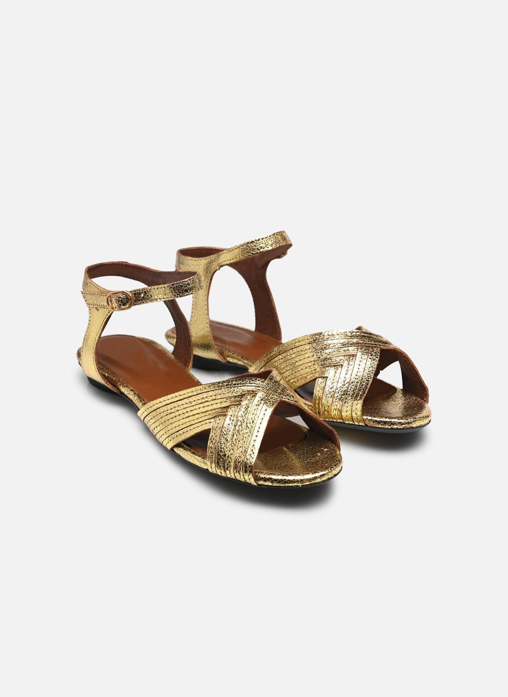 Sandalen Niabi 10 damen gold und bronze Anonymous Copenhagen Sandalen Niabi 10 damen gold und bronze CRACKLED METALLIC GOAT GOLD
