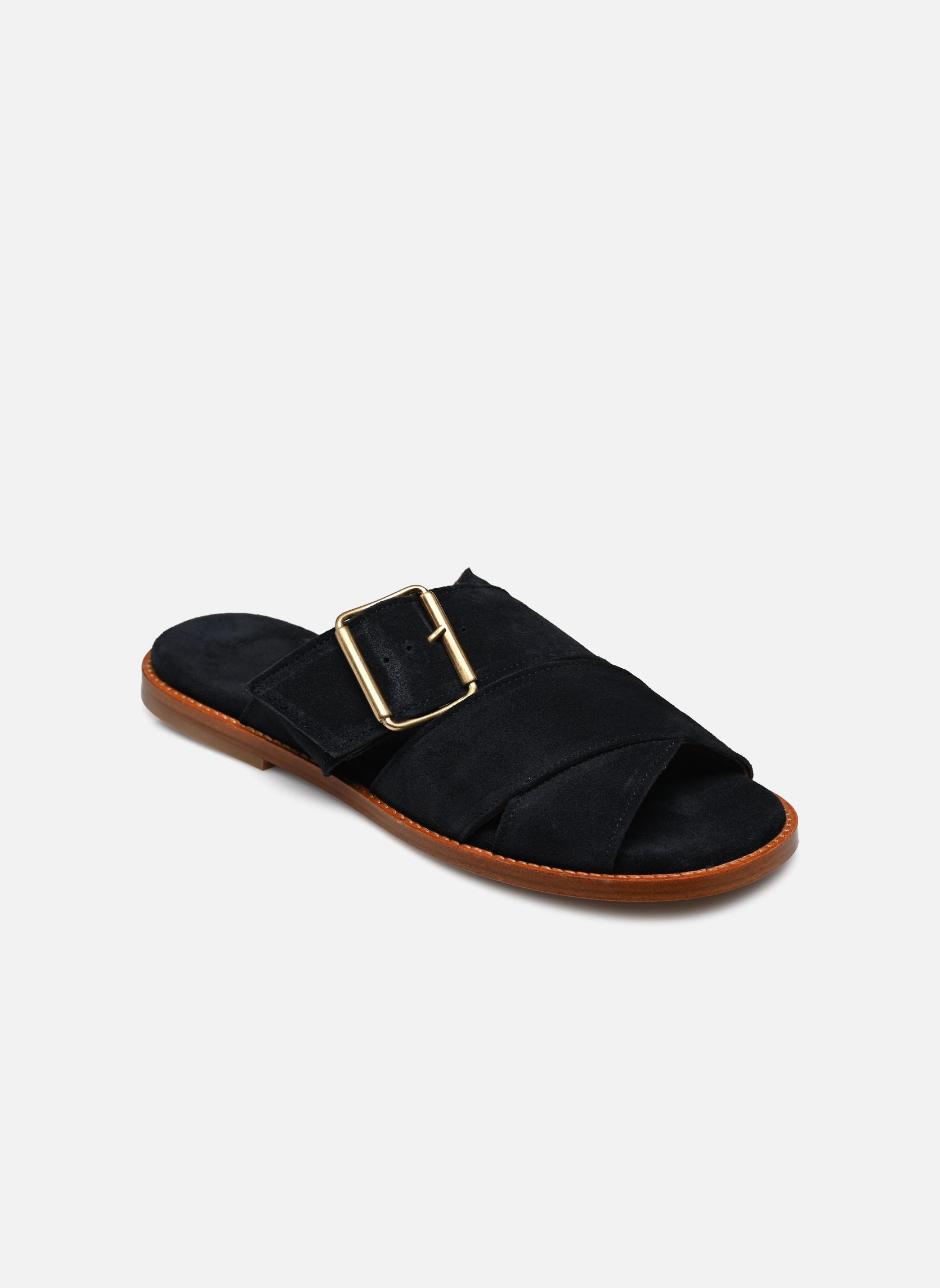 Sandales Zaria Calf Suede femme bleu Anonymous Copenhagen Sandales Zaria Calf Suede femme bleu CALF SUEDE DARK BLUE