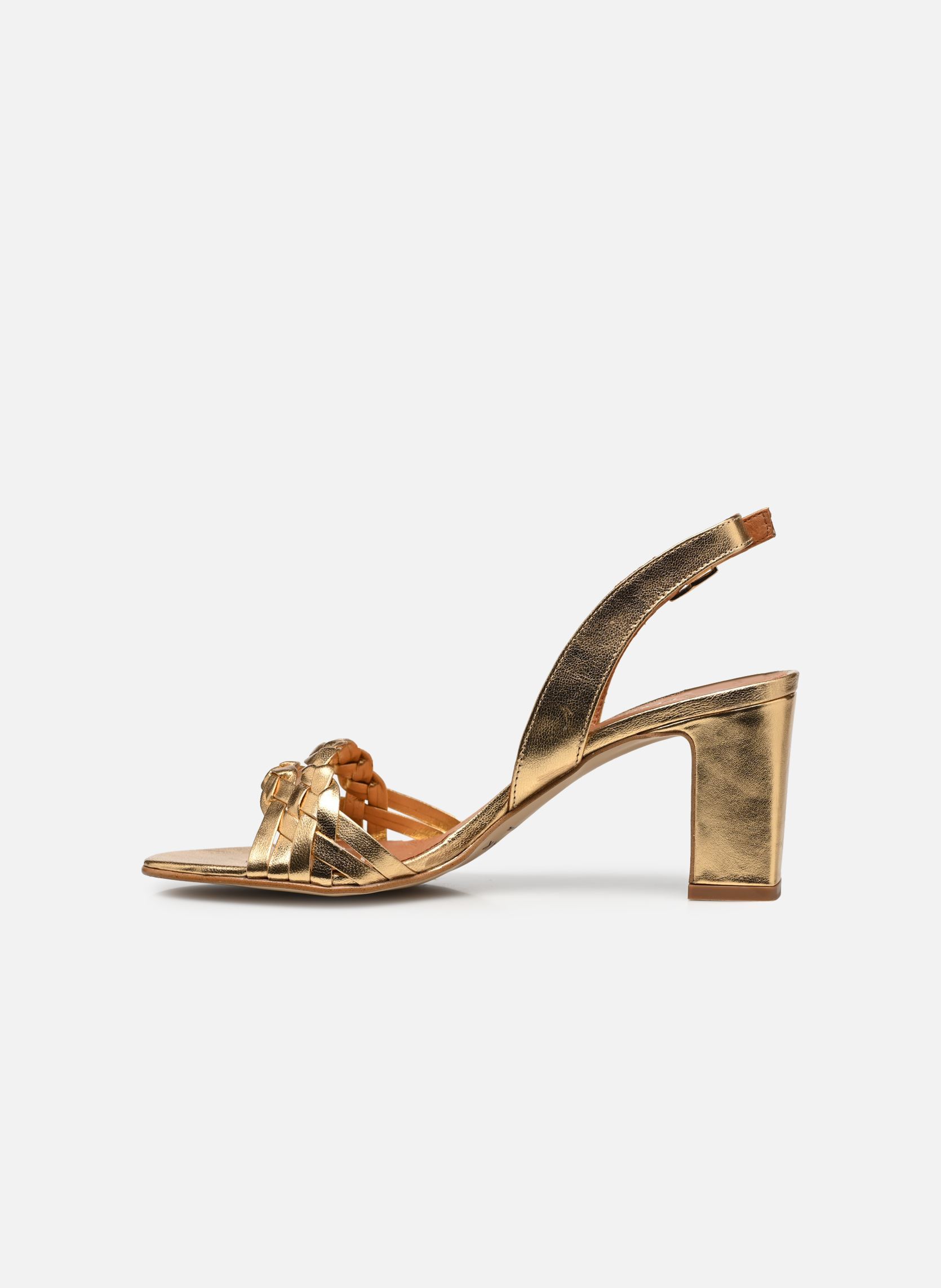 Sandalen met sleehak en plateau VICI dames goud en brons Jonak Sandalen met sleehak en plateau VICI dames goud en brons OR