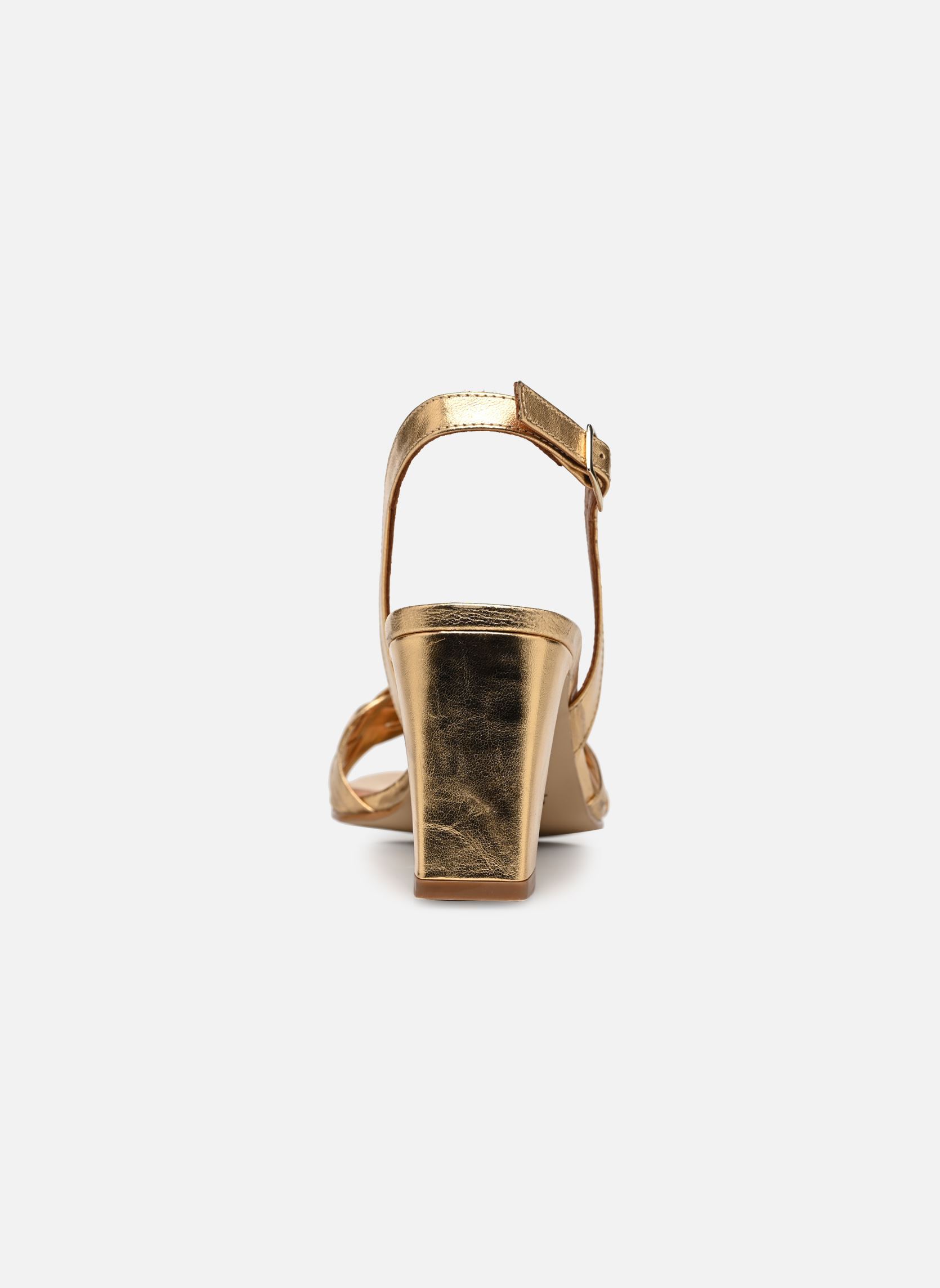 Sandalen met sleehak en plateau VICI dames goud en brons Jonak Sandalen met sleehak en plateau VICI dames goud en brons OR