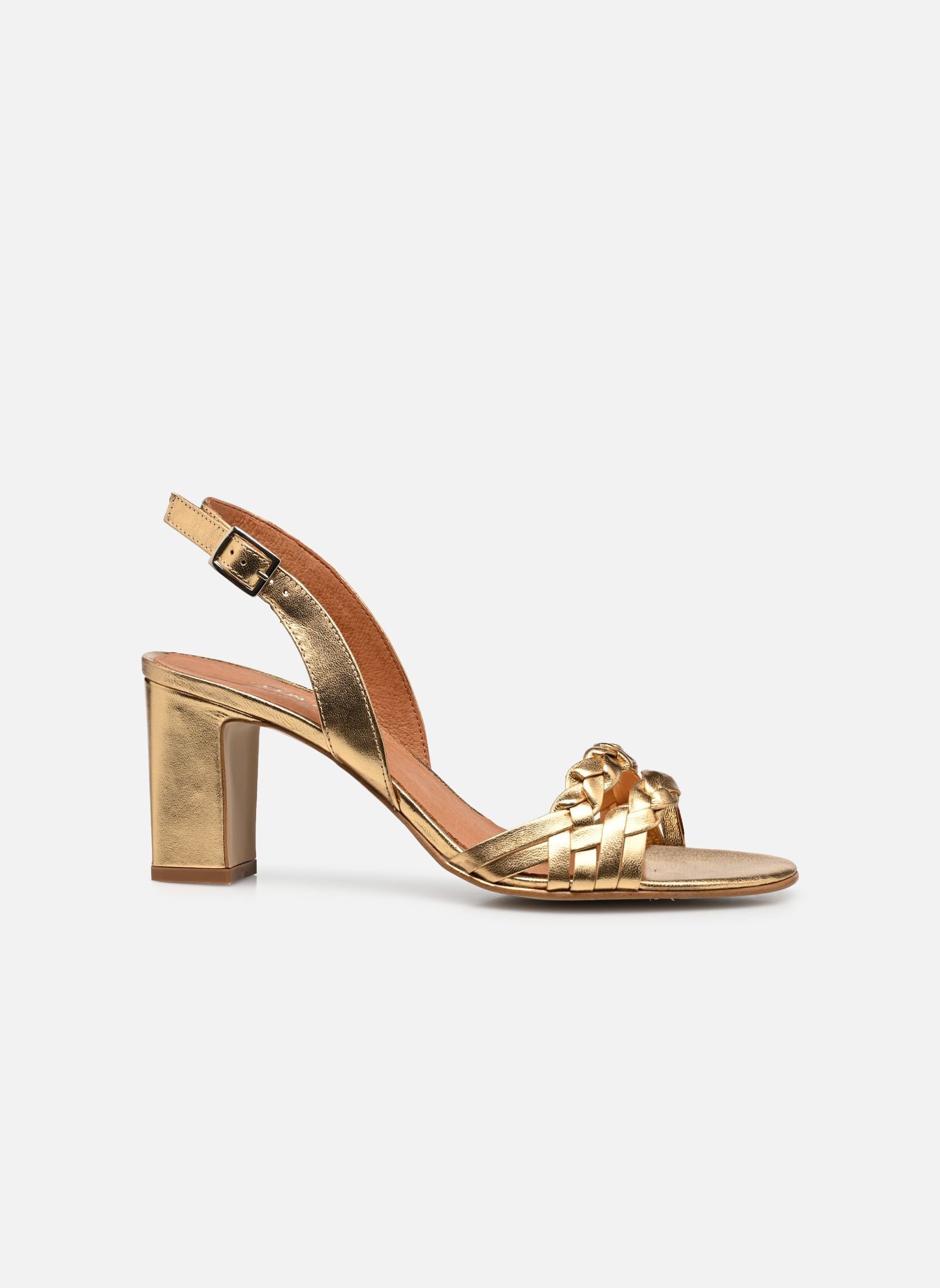 Sandalen met sleehak en plateau VICI dames goud en brons Jonak Sandalen met sleehak en plateau VICI dames goud en brons OR