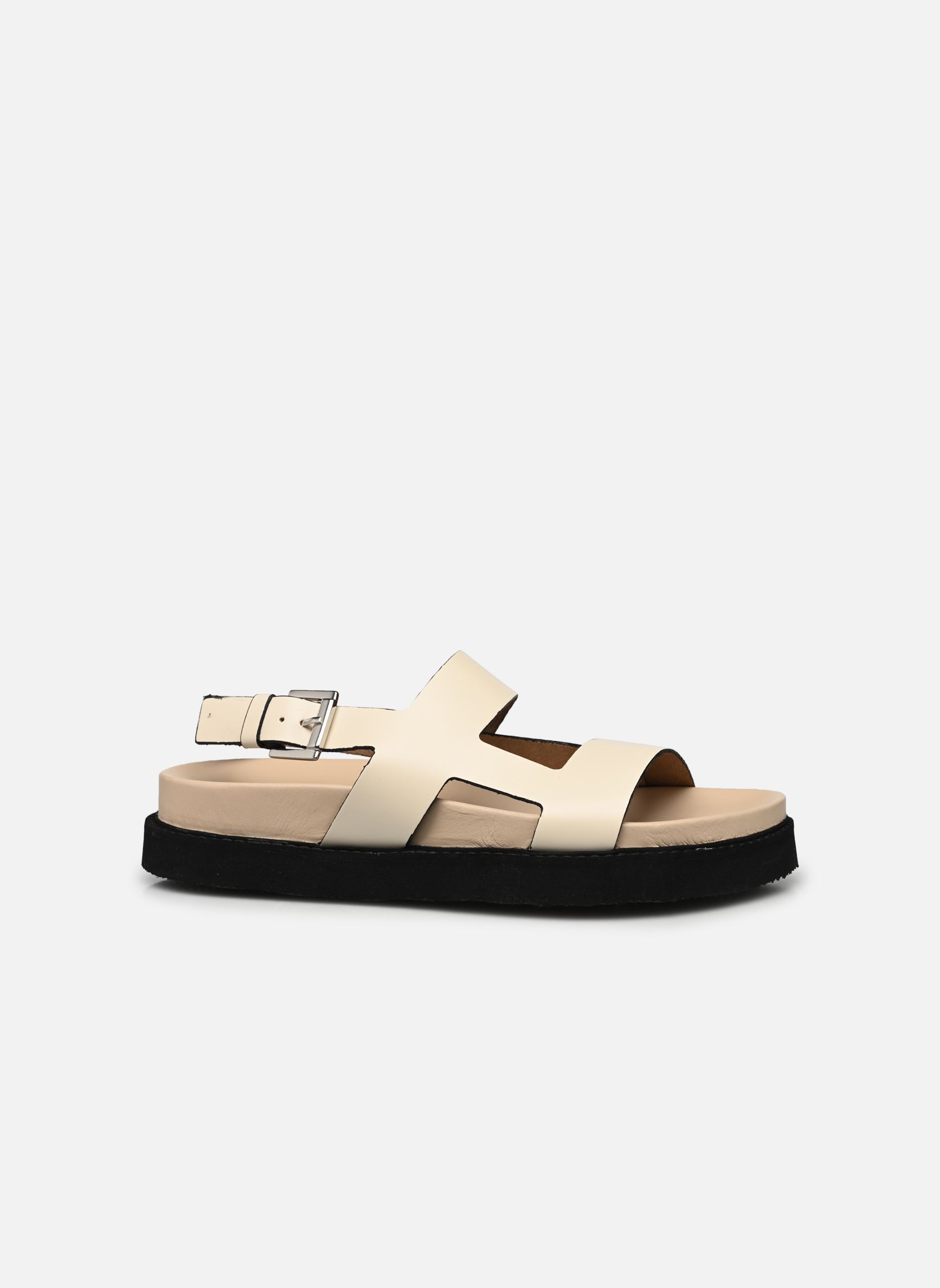 Sandalen met sleehak en plateau LAGUNE dames wit Jonak Sandalen met sleehak en plateau LAGUNE dames wit ECRU