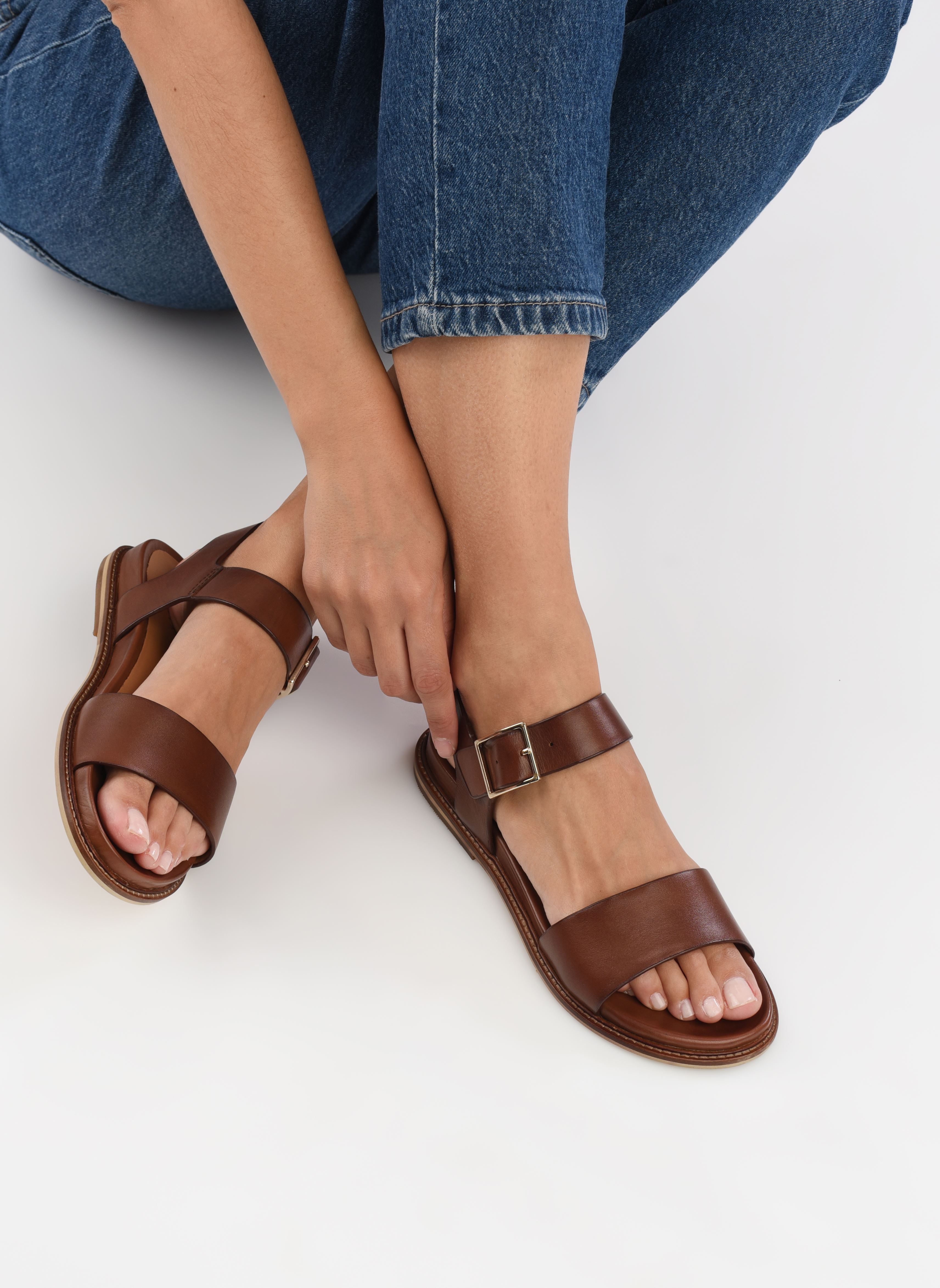 Sandalen ACCO dames bruin Jonak Sandalen ACCO dames bruin Cognac