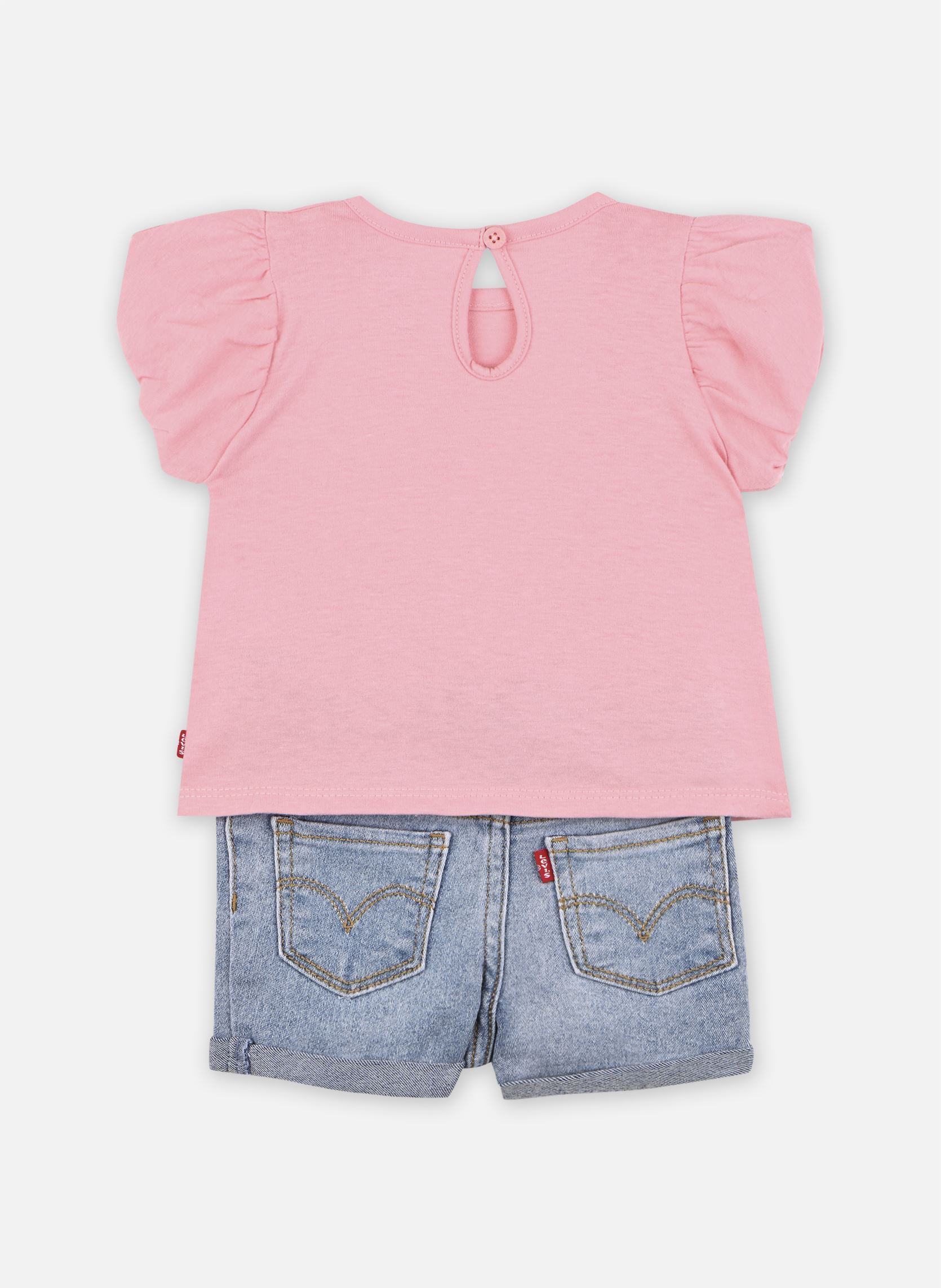 Sets Levi's Sun Top and Shorts Set meisjes roze Levi's Sets Levi's Sun Top and Shorts Set meisjes roze Quartz Pink