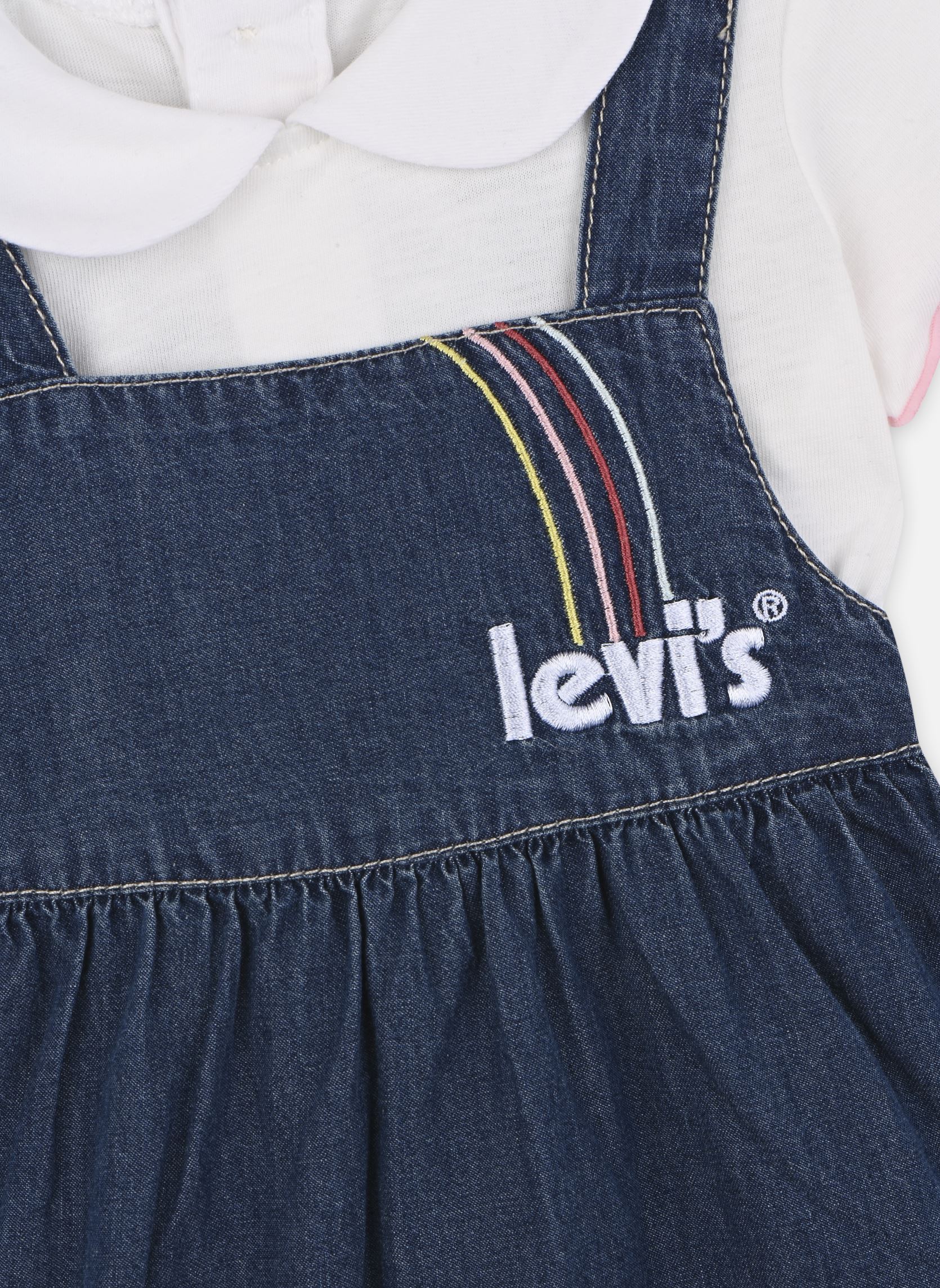 Sets Levi's Top and Rainbow Skirtall Set meisjes wit Levi's Sets Levi's Top and Rainbow Skirtall Set meisjes wit White Alyssum