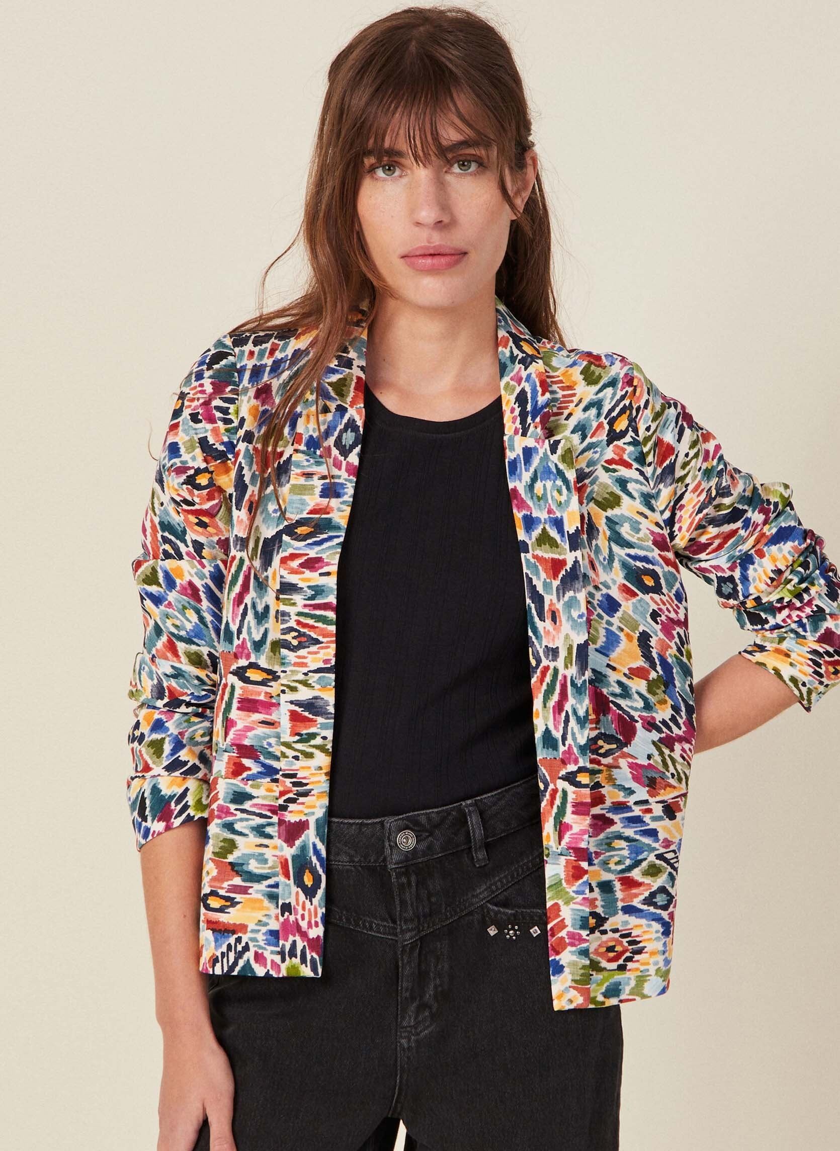 Vestes de costume FLAVIEAOPF femme multicolore Bonobo Vestes de costume FLAVIEAOPF femme multicolore IKAT-TROPICAL-W